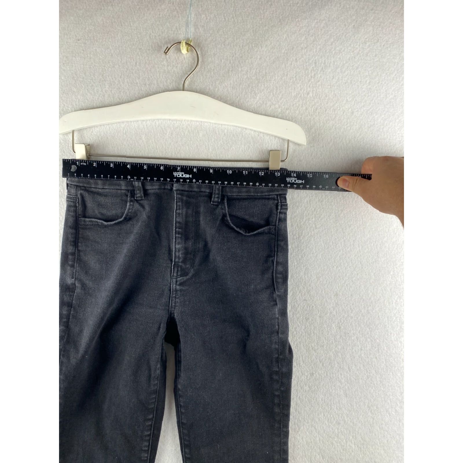 American Eagle Outfitters American Eagle Jeans 4 Womens Black Curvy High-Rise Ankle Jegging Stretch Denim Size 27" / US 4 / IT 40 - 3 Thumbnail