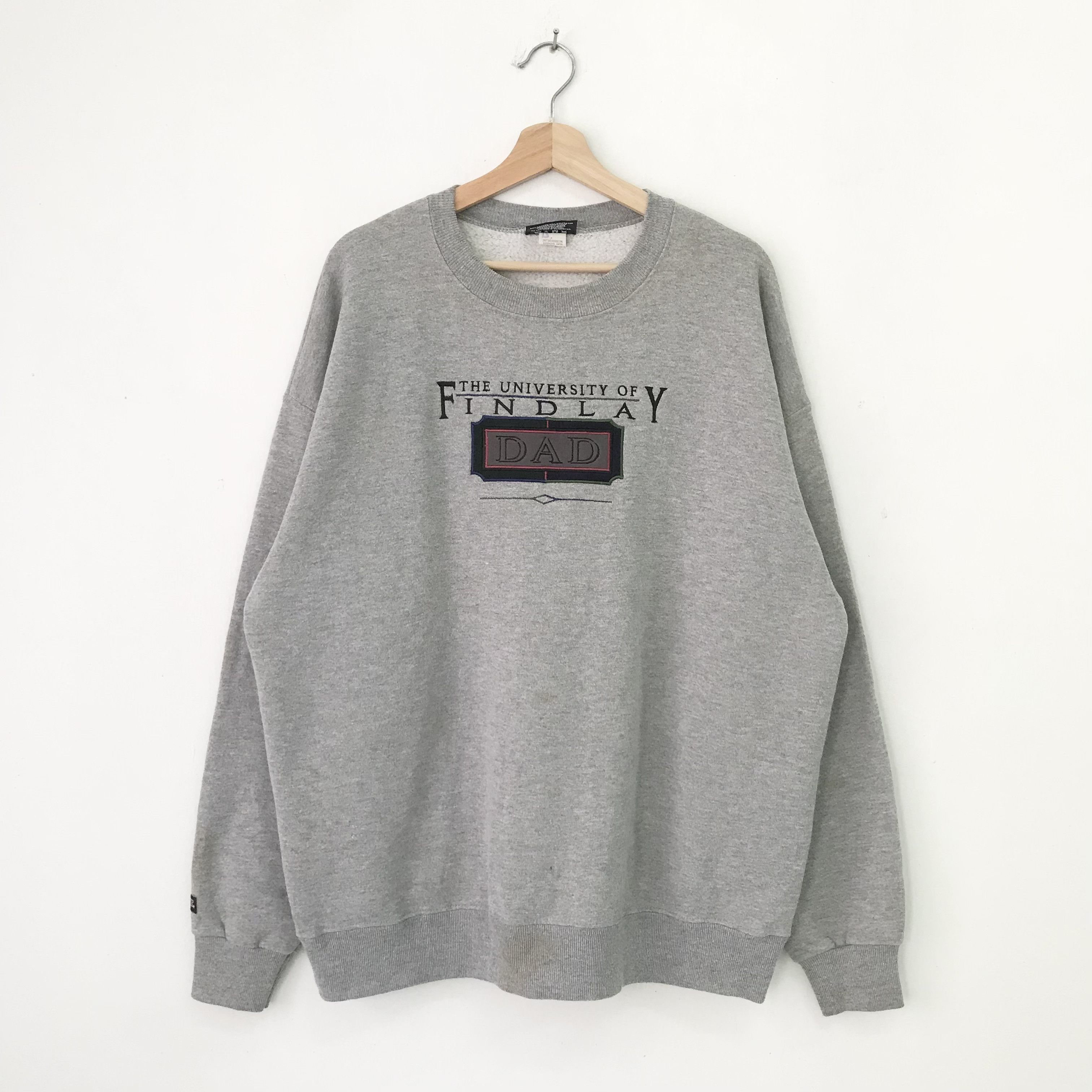 Vintage Vintage The University Of Findlay Gray Sweatshirt - 508 Size US XL / EU 56 / 4 - 1 Thumbnail
