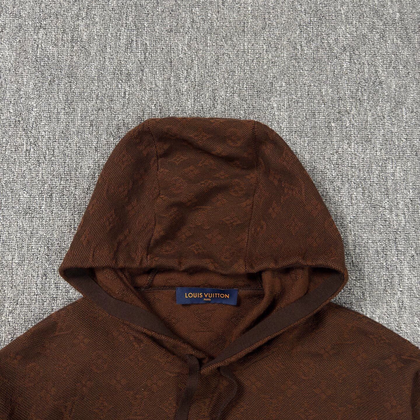 Louis Vuitton LV Brown terry cloth print hooded sweatshirt Size US M / EU 48-50 / 2 - 3 Thumbnail