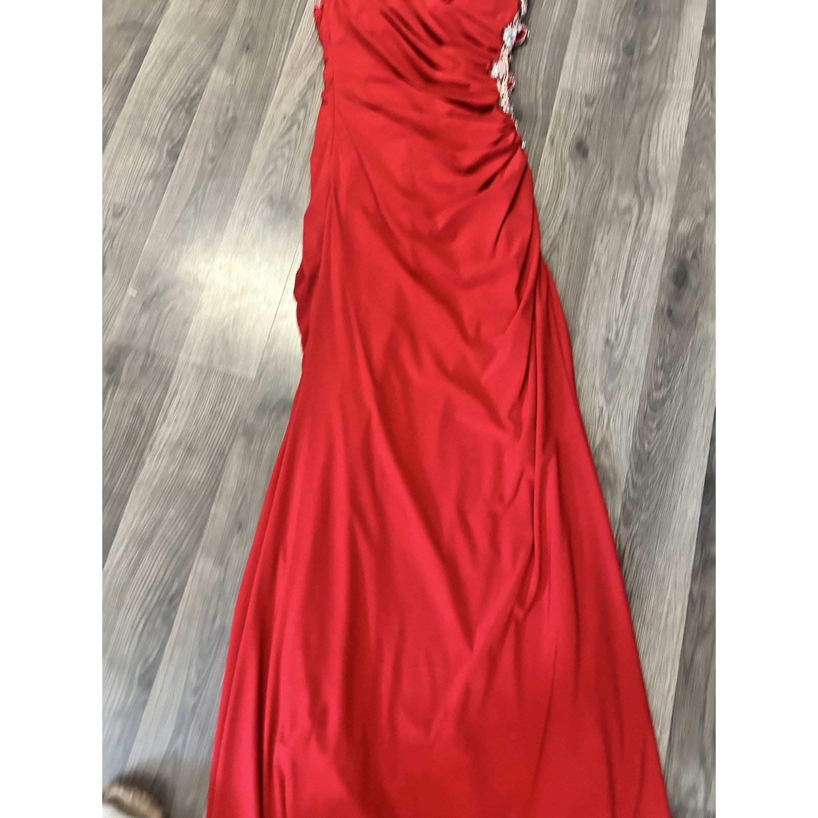 Other J asz Couture size 4 red Strappy Open Side & back Gem Dress Size S / US 4 / IT 40 - 4 Thumbnail