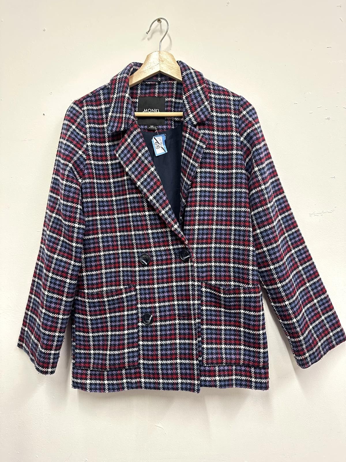 Christian Dior Monsieur Monki Women's Checked Blazer Jacket XXS Size XXS / US 00 / IT 34 - 1 Thumbnail