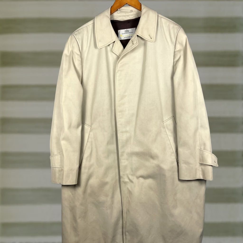 Aquascutum VINTAGE Aquascutum Trench Coat Men’s L Beige/ Taupe Classic READ Size US L / EU 52-54 / 3 - 1 Thumbnail
