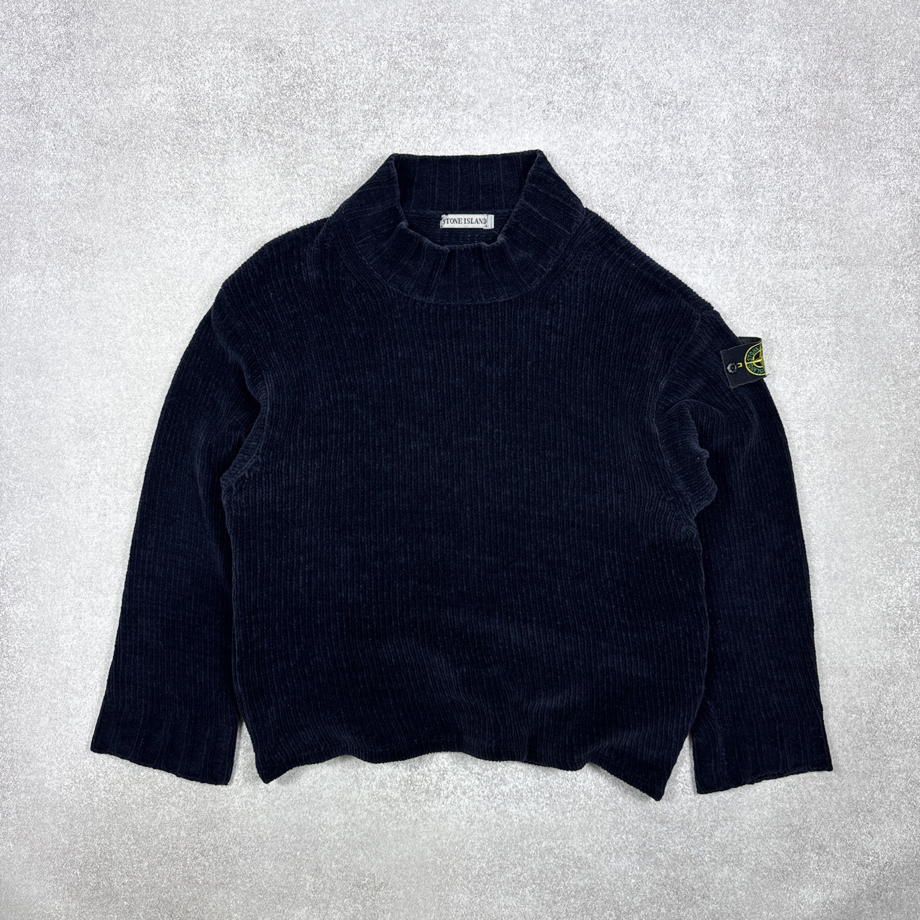 Stone Island RARE Vintage Stone Island 90s Knit Oversize Sweater Size XL Size US XL / EU 56 / 4 - 1 Thumbnail