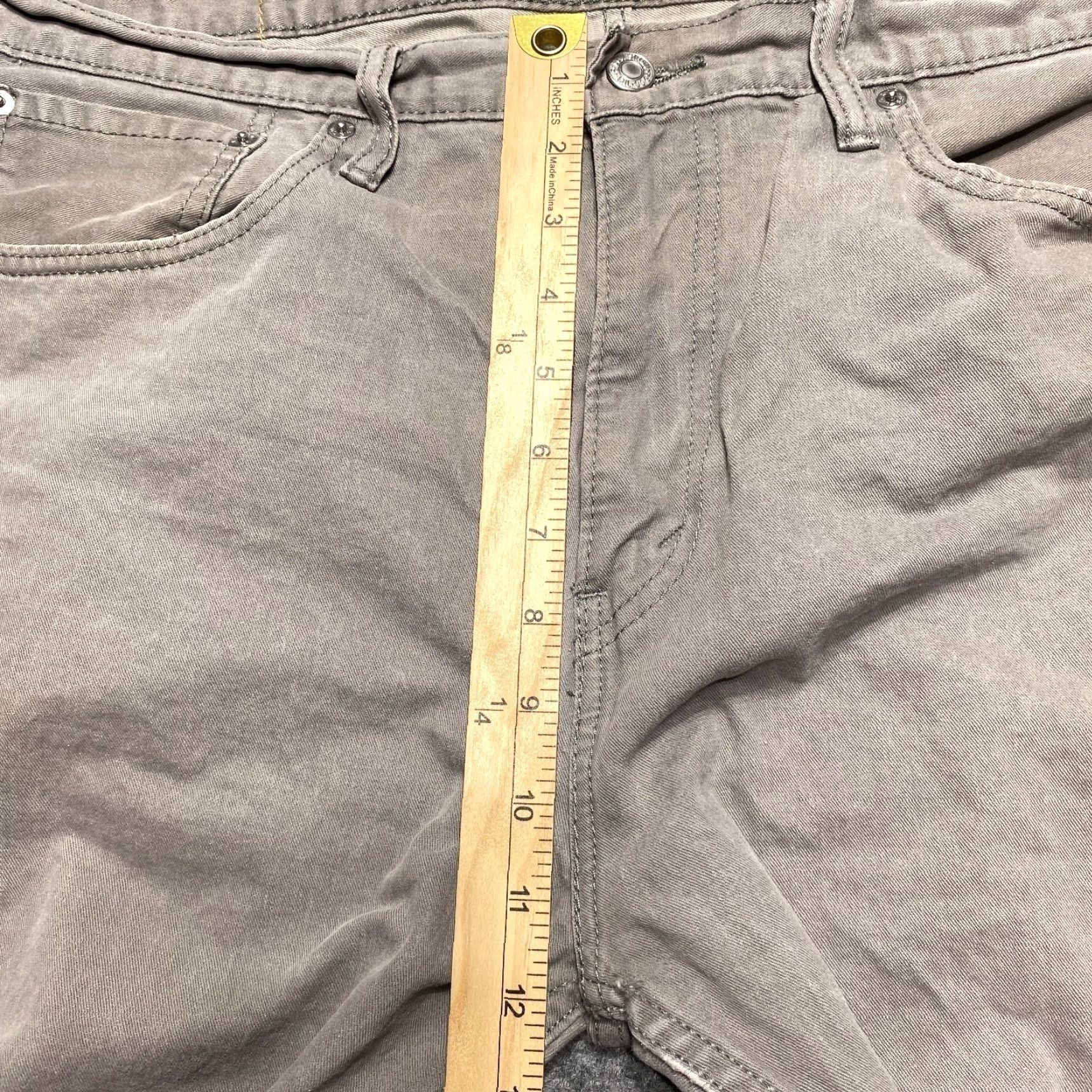 Levi's Levi's 502 Regular Taper Jeans Mens 38x30 Tan Regular Zip Fly Khaki Cotton Blend Denim 5-Pocket Usa Western Workwear Classic Mens Size US 38 / EU 54 - 4 Thumbnail