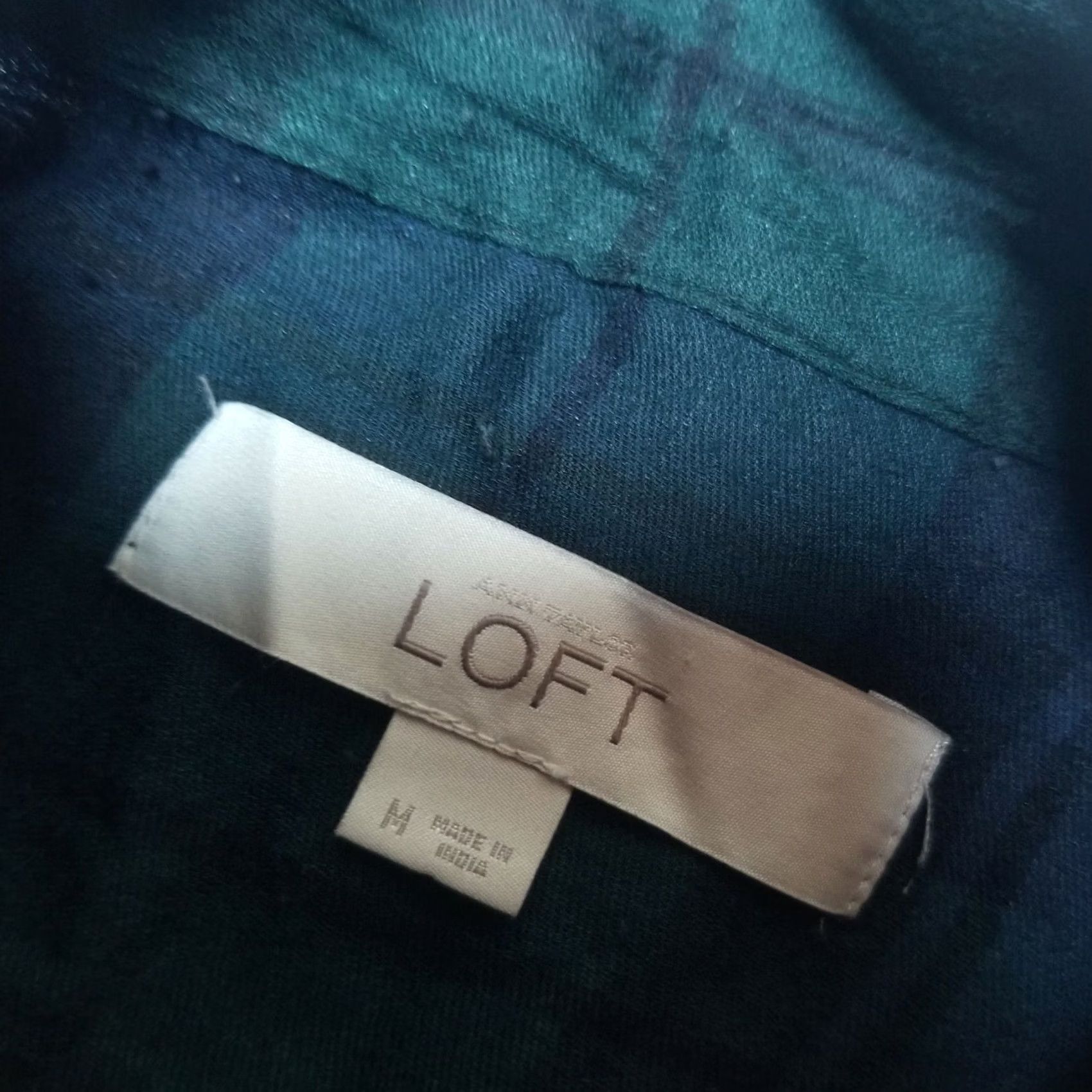 Loft VINTAGE Loft Womens Medium Straight Long Sleeve Belted Dress Button Up Plaid Blue Casual Size M / US 6-8 / IT 42-44 - 3 Thumbnail