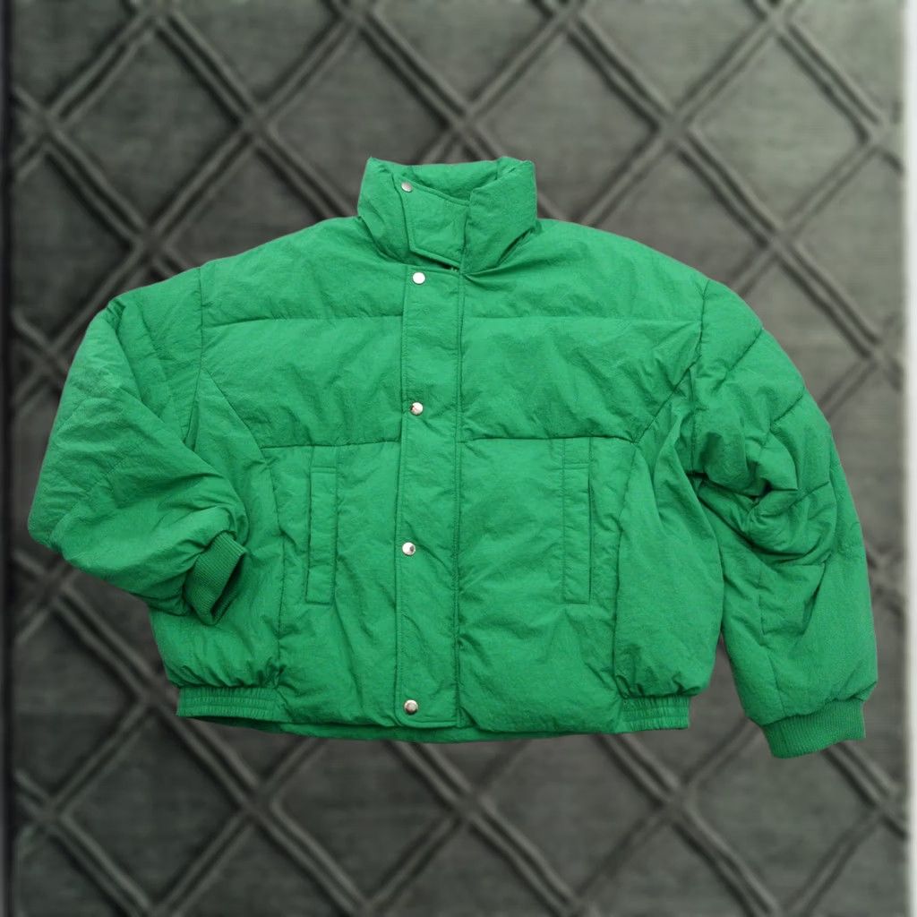 Free People Free People Green Puffer Jacket Adult Medium Nylon Jacket Women XS? Size M / US 6-8 / IT 42-44 - 1 Thumbnail