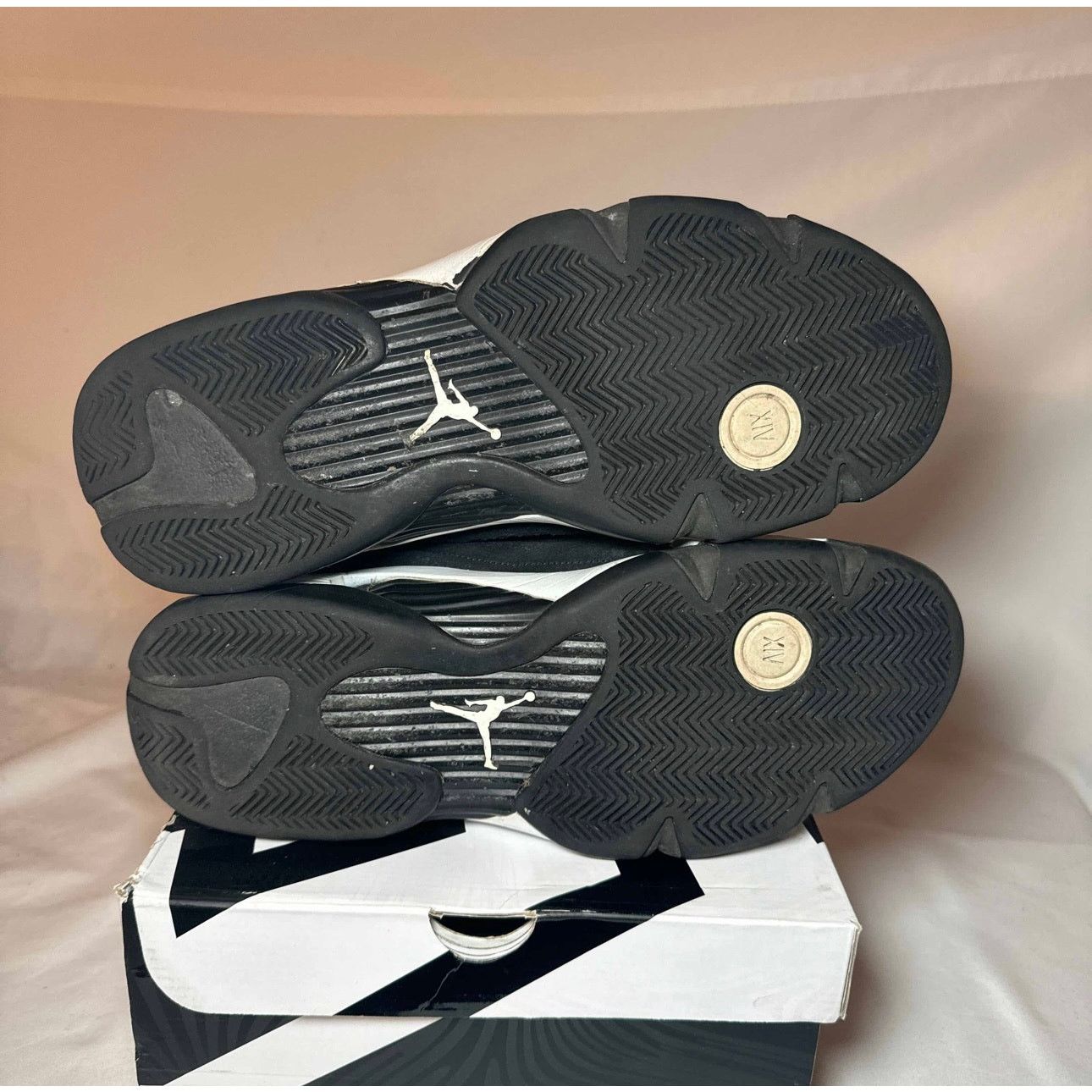 Jordan Brand × Nike Size 13 - Nike Air Jordan 14 Retro Black White Men's Shoes Size US 13 / EU 46 - 6 Thumbnail