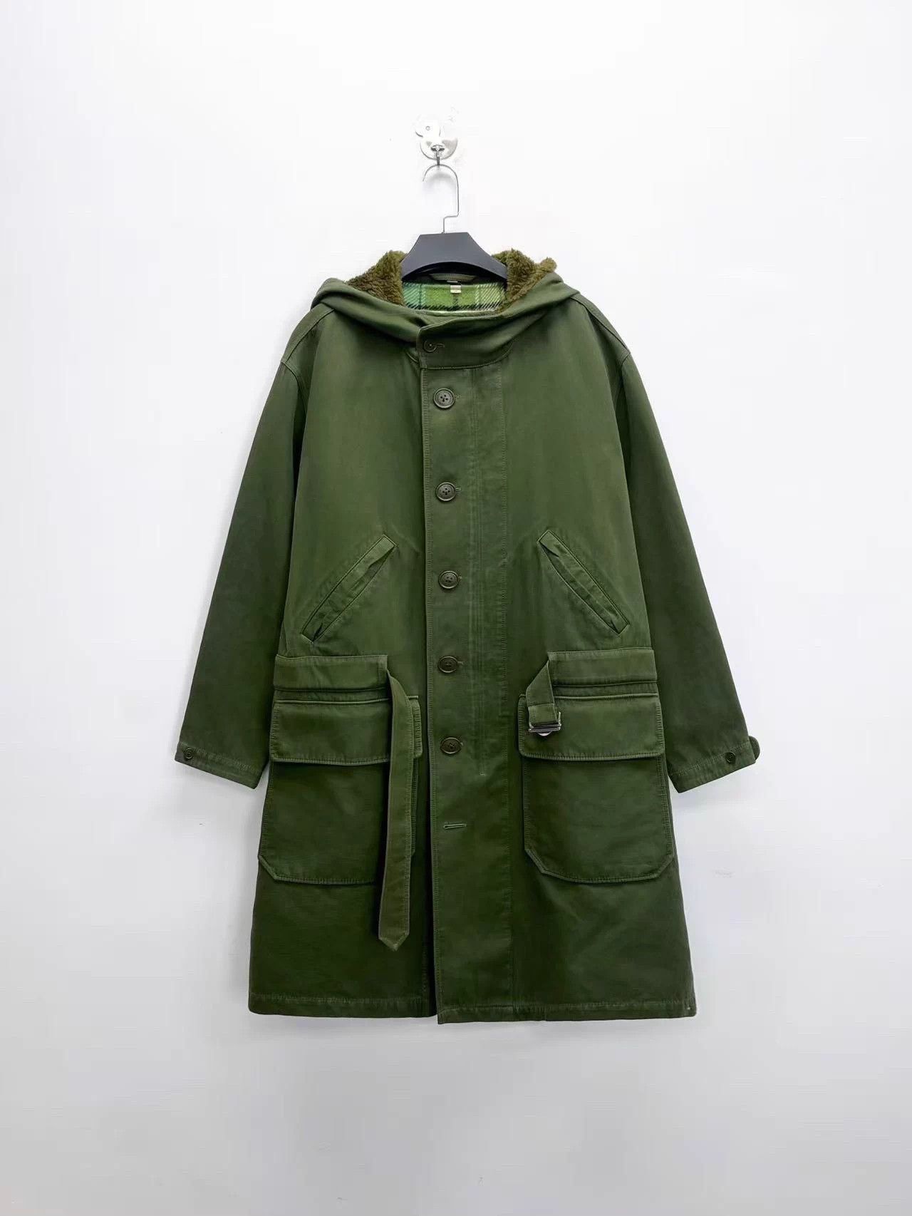 Burberry Burberry Military Green Wool Lined Hooded Trench 52 Size US L / EU 52-54 / 3 - 1 Thumbnail
