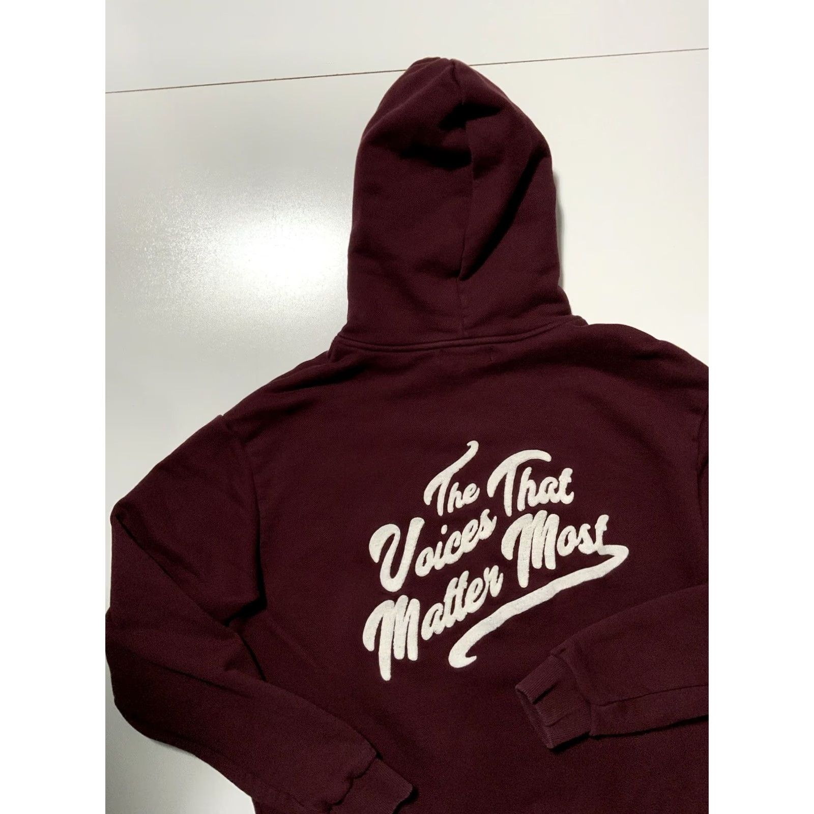 Keiser Clark VINTAGE Keiser Clark X 10K Projects TenThousand Records Voices Terry Fleece Hoodie Sz. M Burgundy Mens Pullover Knit Fleece Hoodie Sizing M Size US M / EU 48-50 / 2 - 4 Thumbnail