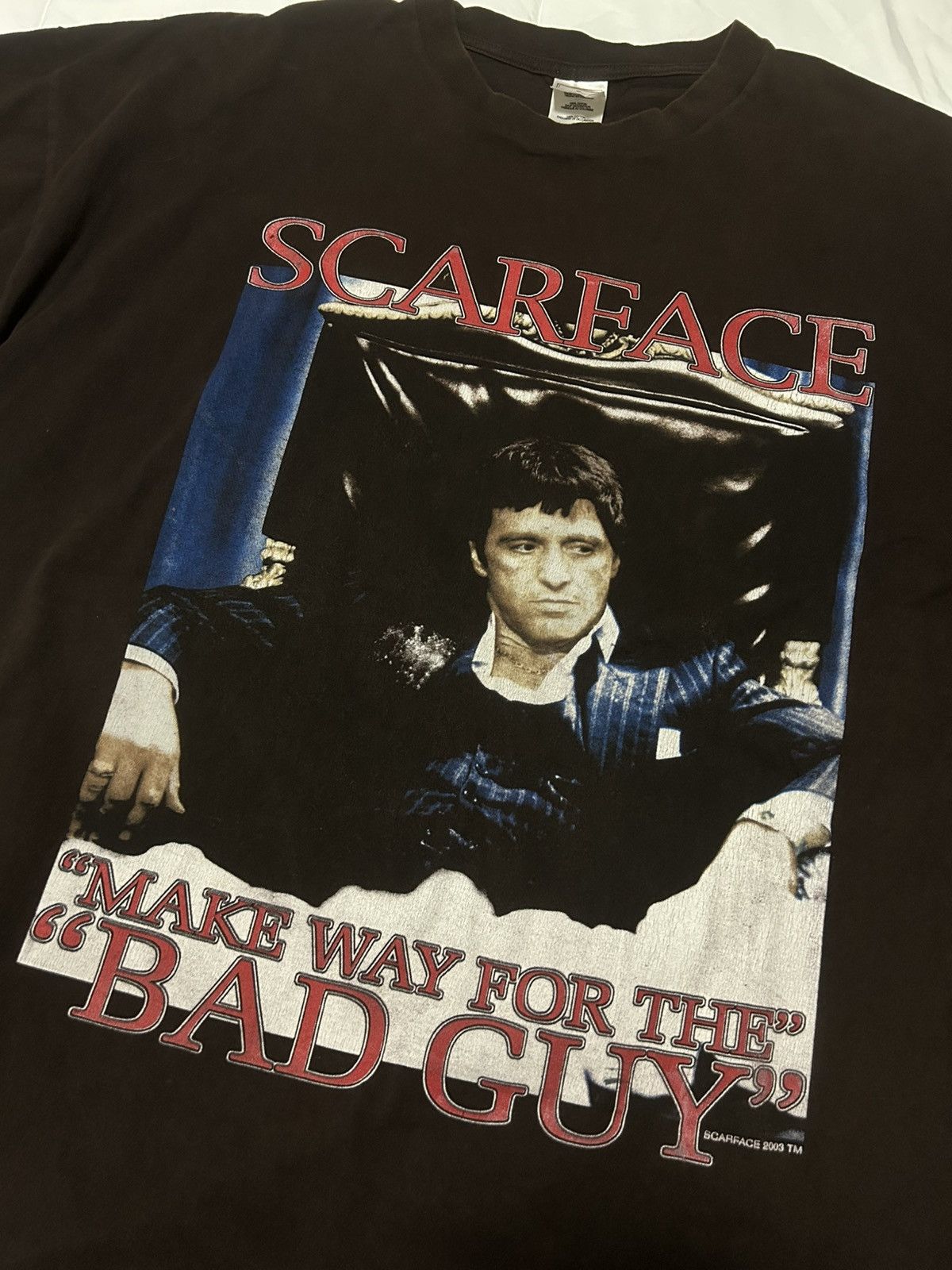 Vintage Vintage Scarface “Make Way For The Bad Guy” Graphic T-shirt Size US XXL / EU 58 / 5 - 1 Thumbnail