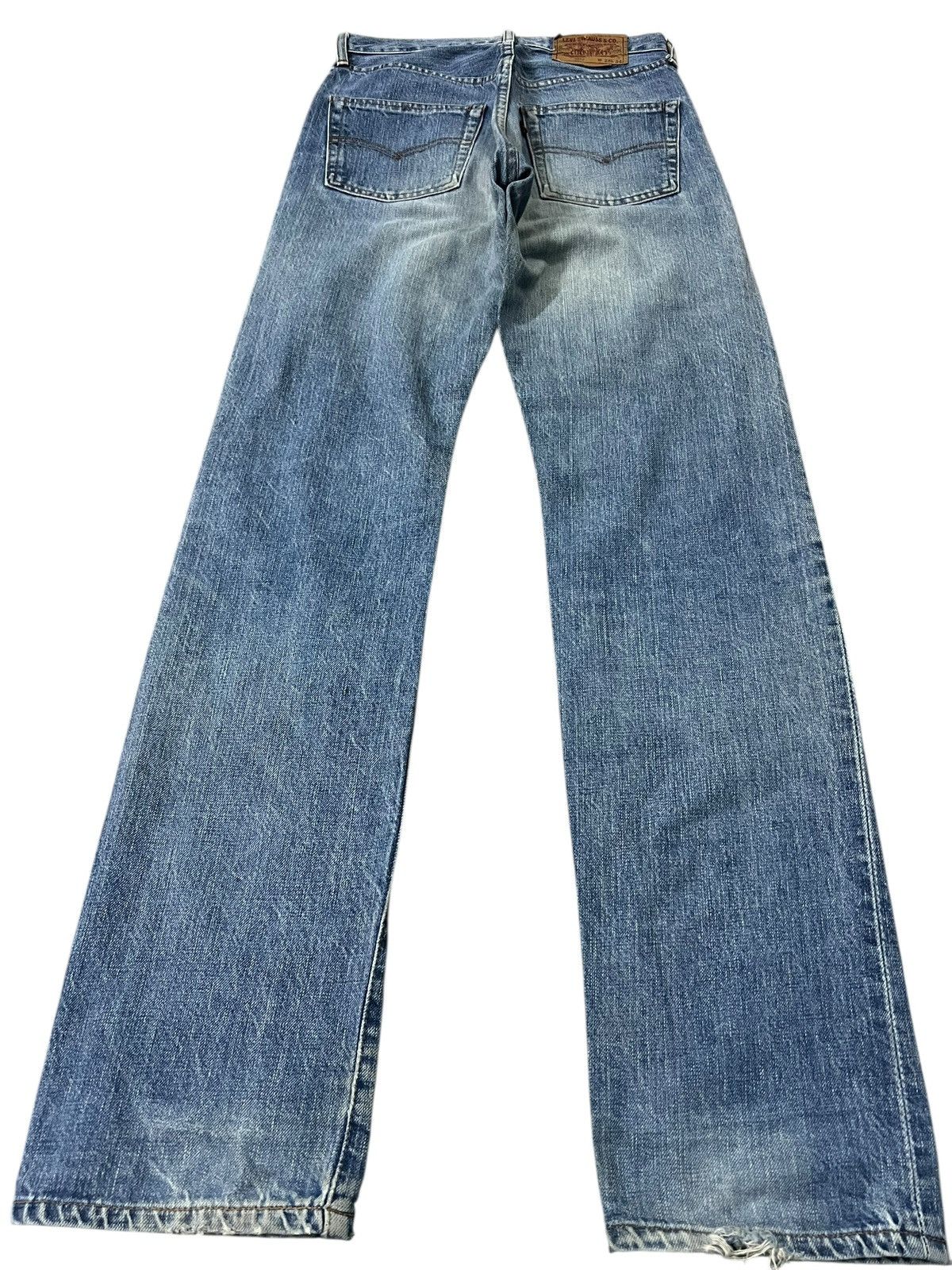 Levi's Vintage Levis 502 Big E Selvedge Faded Distressed Jean Size US 28 / EU 44 - 2 Thumbnail