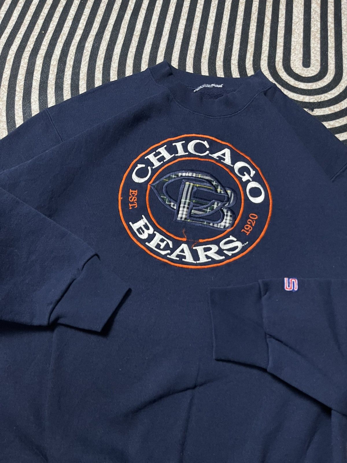 NFL 90s NFL CHICAGO BEARS EMBROIDERED LOGO CREWNECK Size US L / EU 52-54 / 3 - 8 Thumbnail