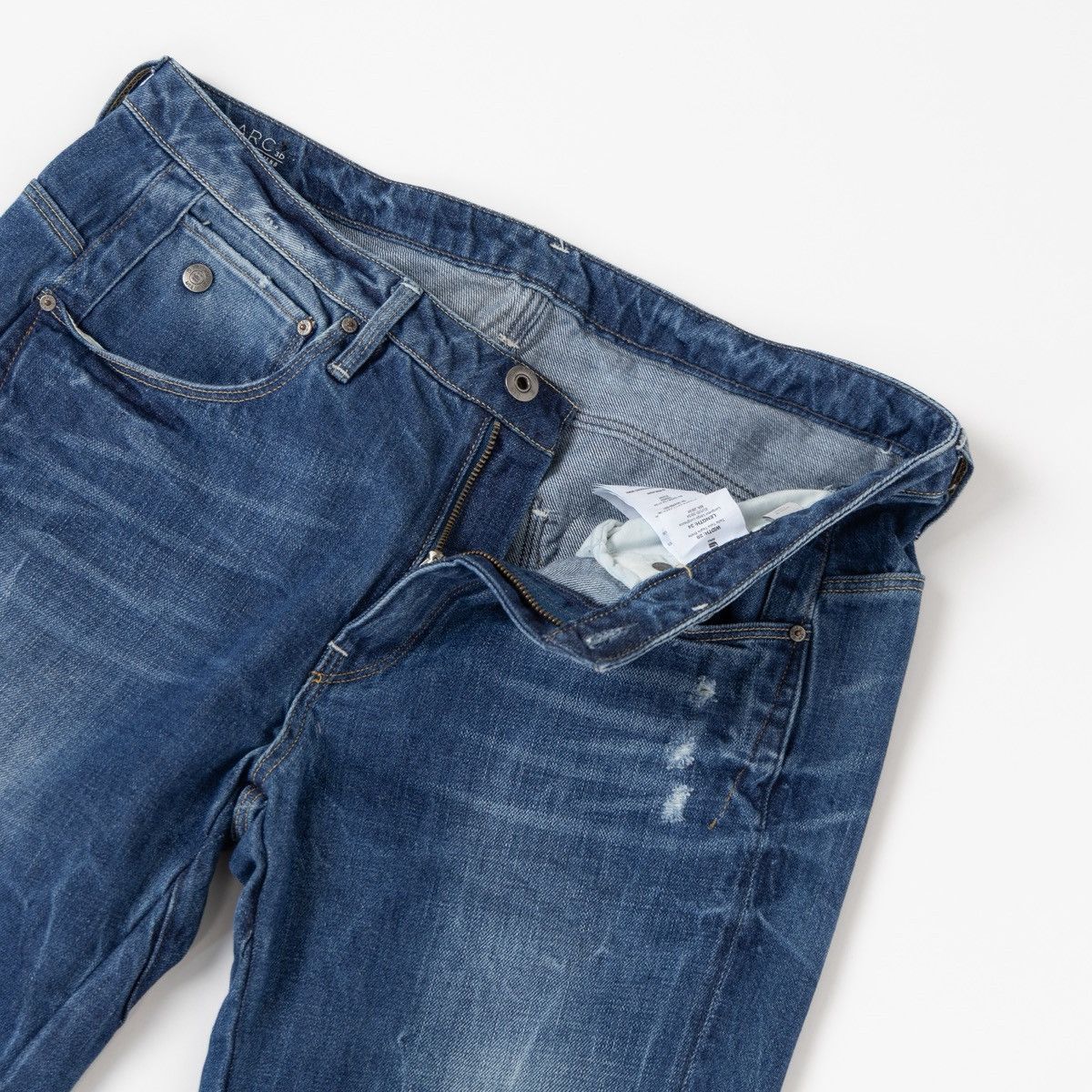 G-Star G-Star Raw Arc 3D Low Boyfriend Womens Blue Jeans Distressed Size 30" / US 8 / IT 44 - 9 Thumbnail