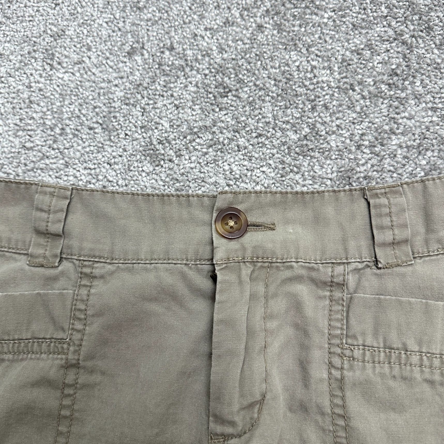 Old Navy Old Navy Bermuda Shorts Womens 4 Brown Mid Rise Pocket Cotton 31x10.5 Size 27" / US 4 / IT 40 - 3 Thumbnail