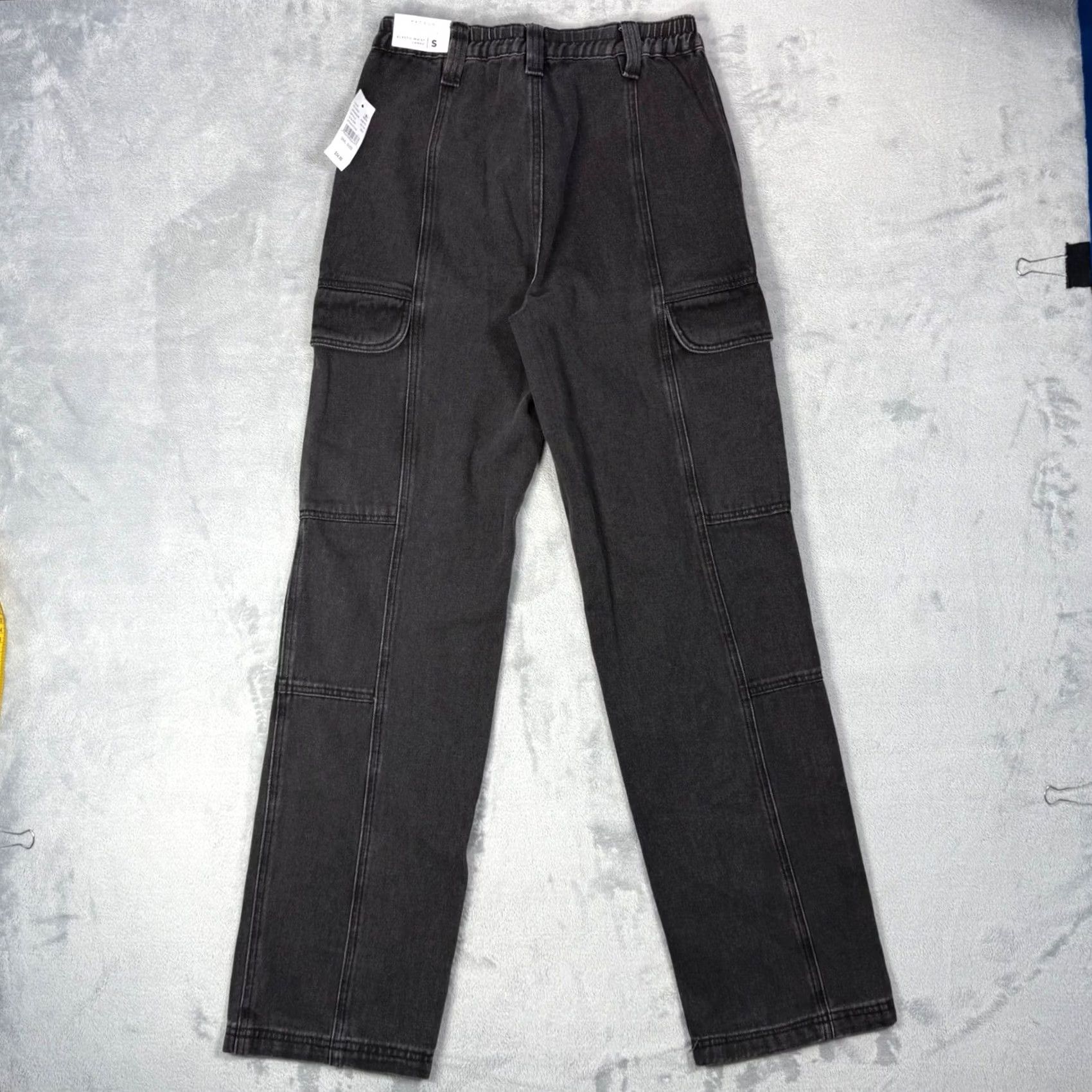 Pacsun PacSun: Black Denim Cargo Pants Women Size S - Waist 14 Size 28" / US 6 / IT 42 - 4 Thumbnail