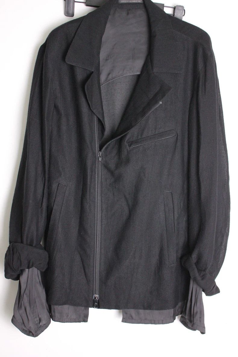 Yohji Yamamoto Yohji Yamamoto 14ss double biker jacket 2505-Nextarrow Size US XL / EU 56 / 4 - 1 Thumbnail