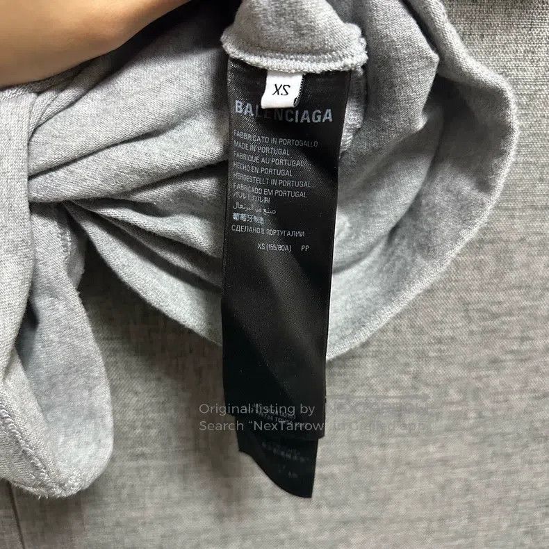Balenciaga Balenciaga Gray Tie-Dye Short Sleeve T-Shirt Size US XS / EU 42 / 0 - 4 Thumbnail