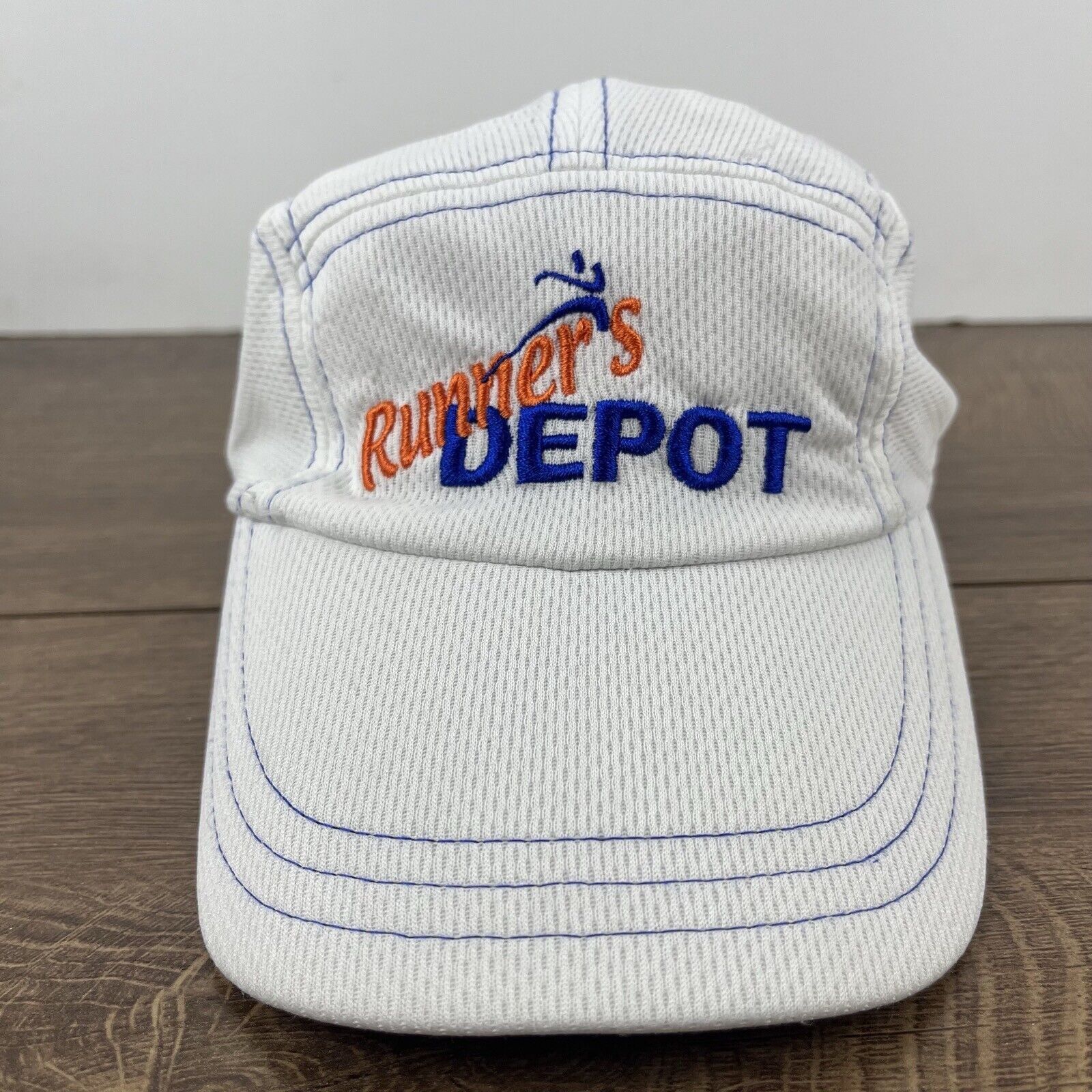 Other Runners Depot Hat Running Hat White Adjustable Hat White Adu Size ONE SIZE - 6 Thumbnail