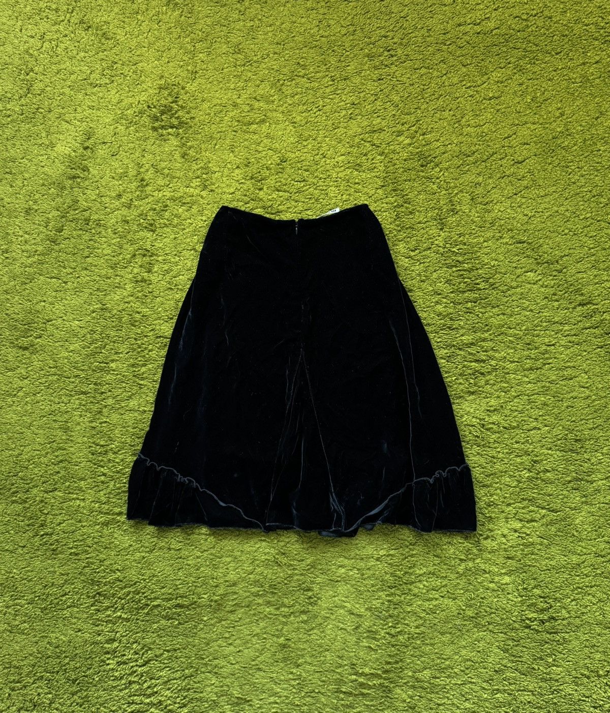 Jil Sander Jil Sander avant Garde velour midi skirt Size 28" / US 6 / IT 42 - 1 Thumbnail