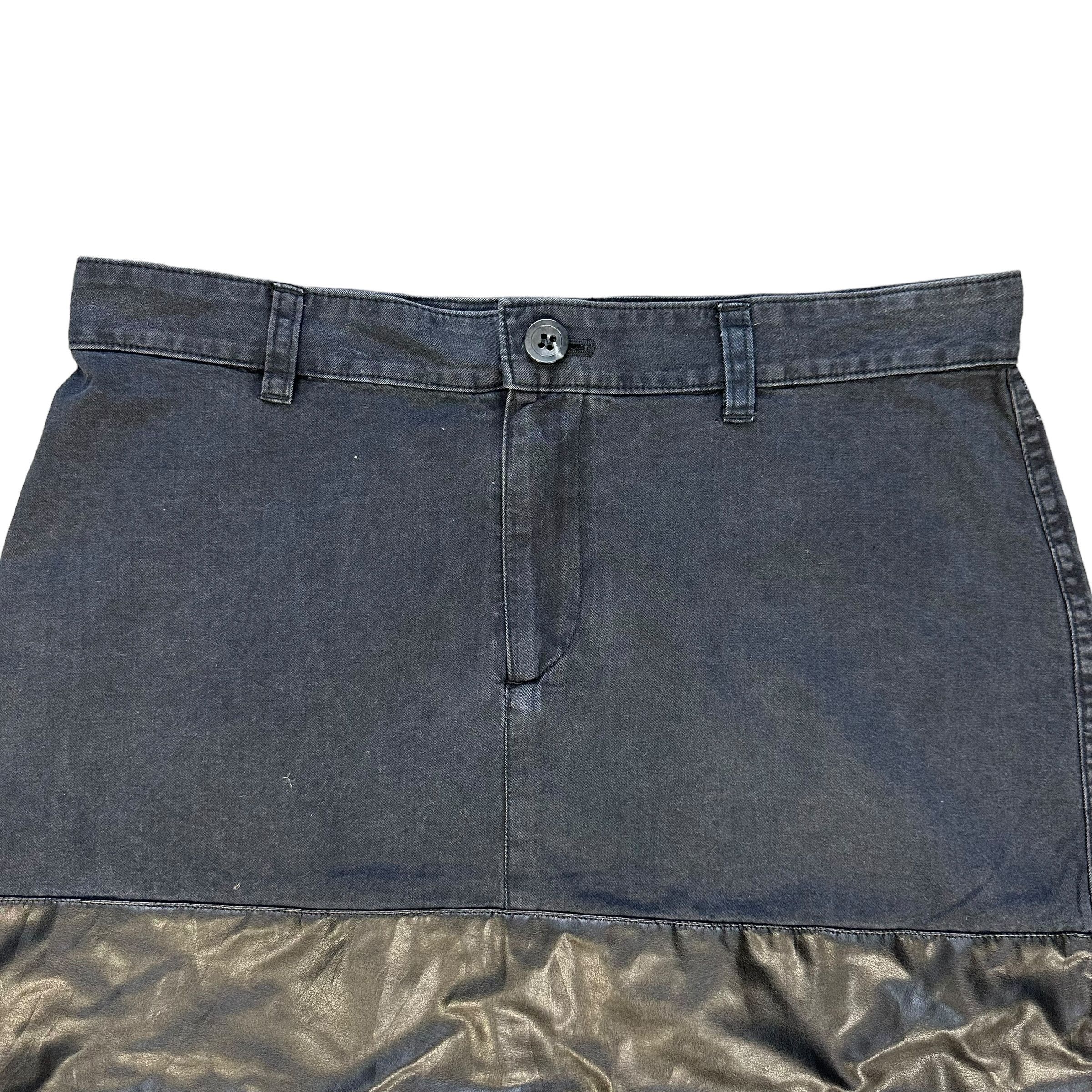 A.P.C. A.P.C. Rue Madame Paris Hybrid Denim Mini Skirt #A32-0732 Size 30" / US 8 / IT 44 - 2 Thumbnail