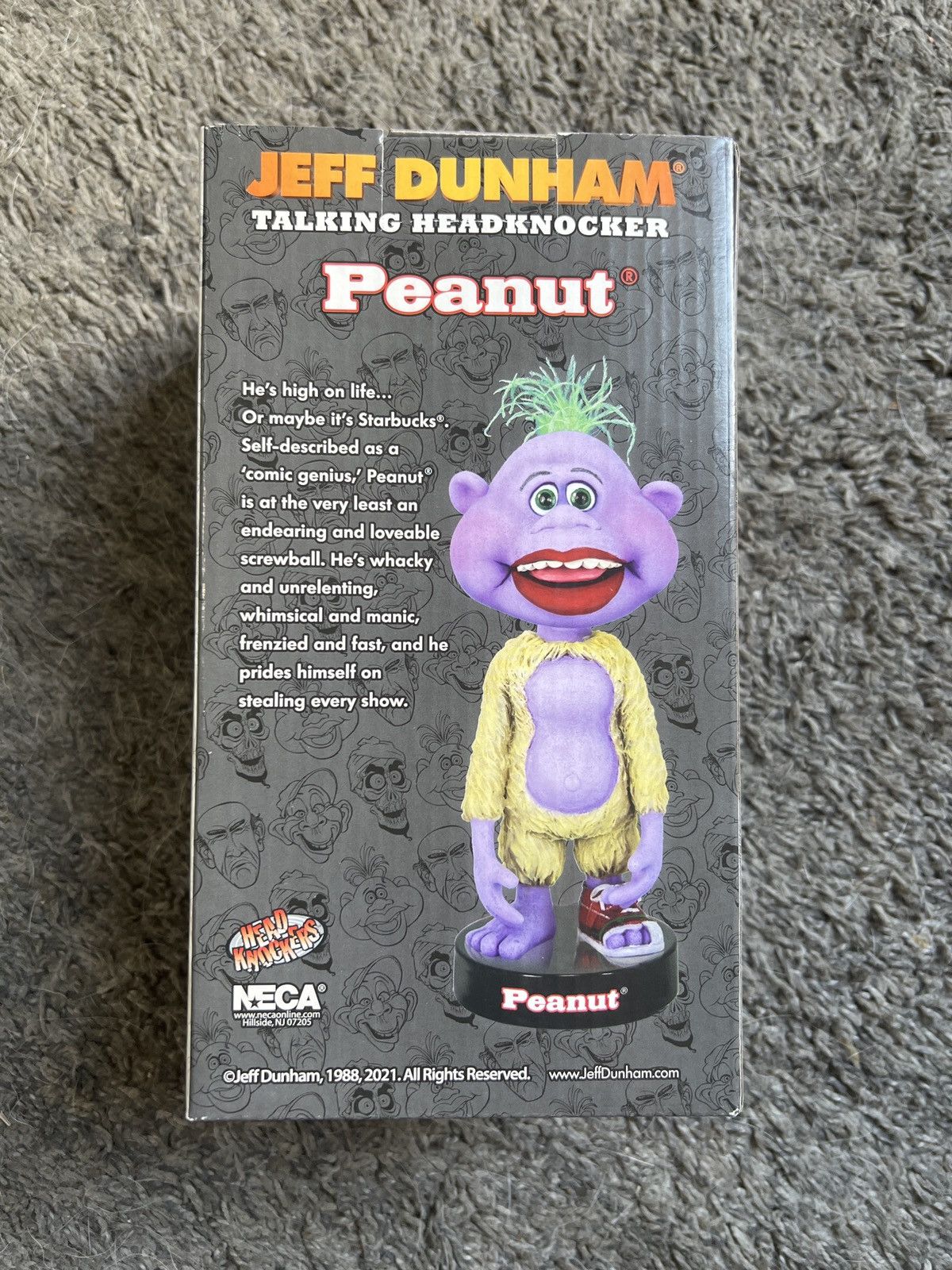 Hypebeast 2021 NECA Jeff Dunham Peanut Talking Headknocker Size ONE SIZE - 2 Thumbnail