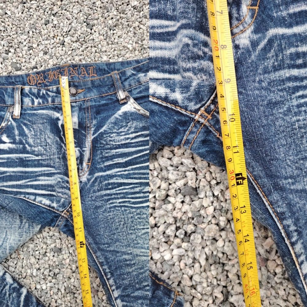 Japanese Brand Japanese Brand Original Acid Wash Blue Jeans Distressed Punk Size US 37 - 18 Thumbnail
