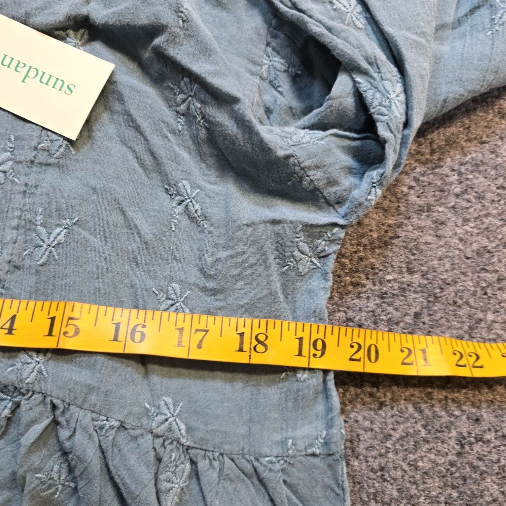 Vintage Sundance Top Womens XS Petite Green Shiloh Embroidery Ruffle Cottage Boho Shirt Blouse Womens Shrug Size XS / US 0-2 / IT 36-38 - 6 Thumbnail