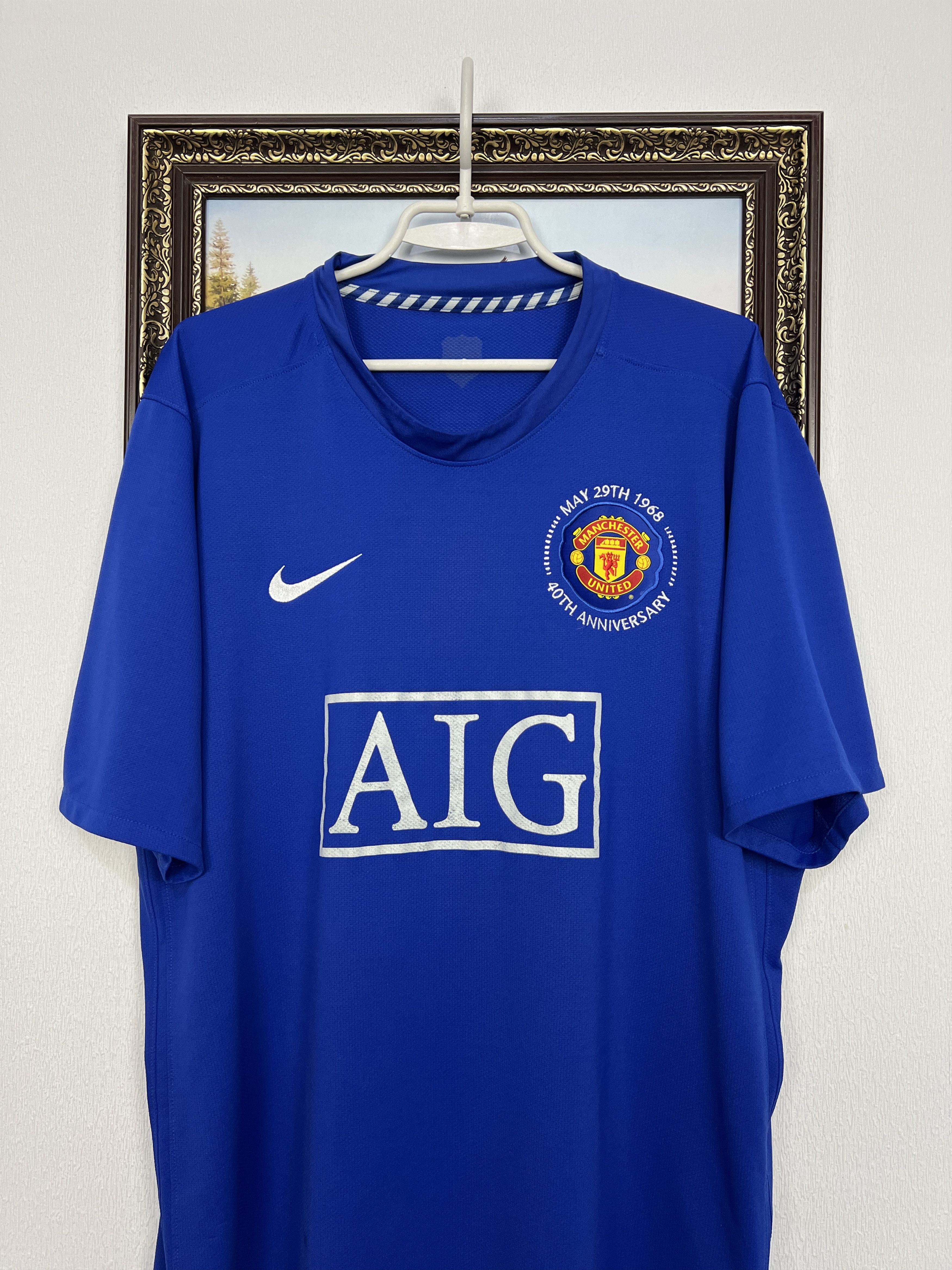 Nike Manchester United Third football shirt 2008 Soccer Nike Size US XXL / EU 58 / 5 - 2 Thumbnail