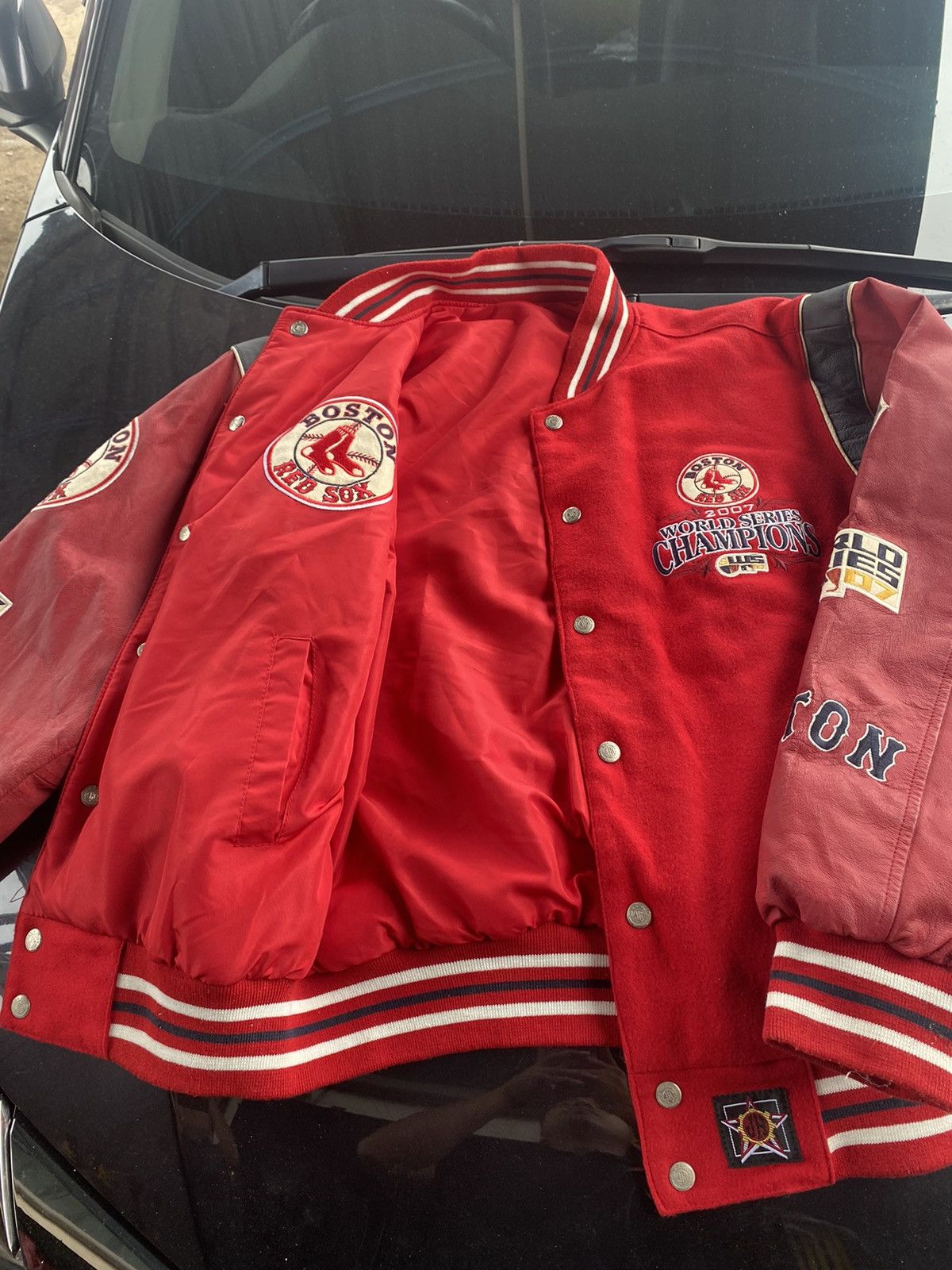 JH Design × MLB JH DESIGN X BOMBERS JACKET X VINTAGE X BOSTON REDSOX Size US M / EU 48-50 / 2 - 8 Thumbnail