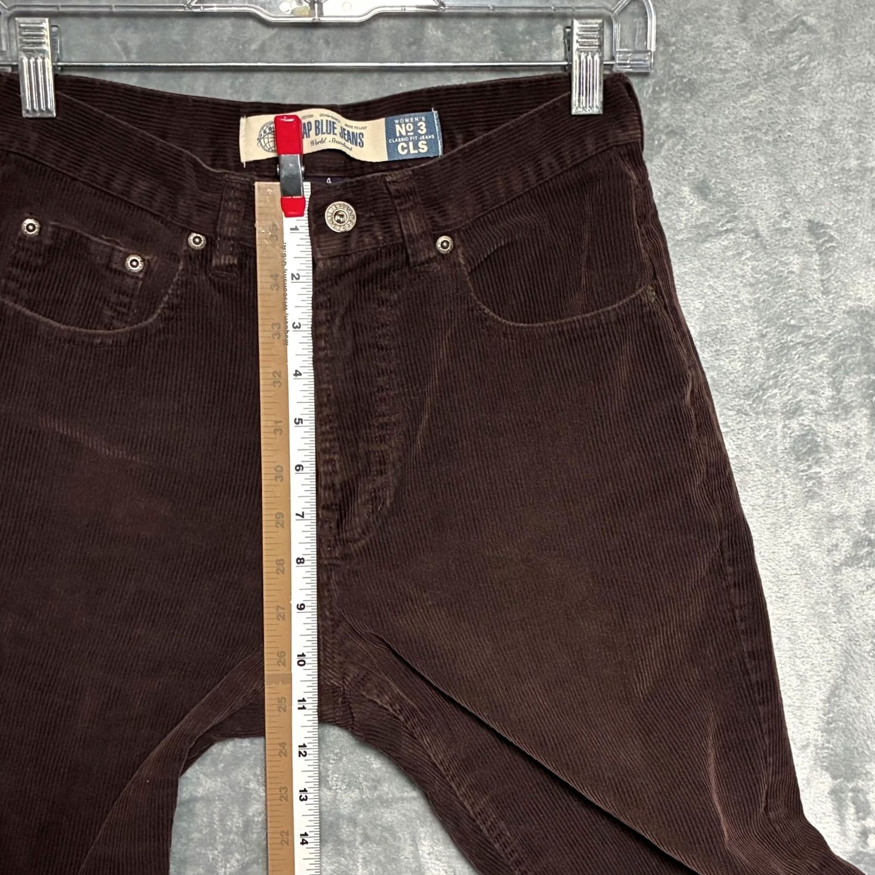 Gap VINTAGE GAP Jeans No 3 Classic Fit Brown Corduroy Cropped Fit Pants Women's 4 Size 27" / US 4 / IT 40 - 8 Thumbnail