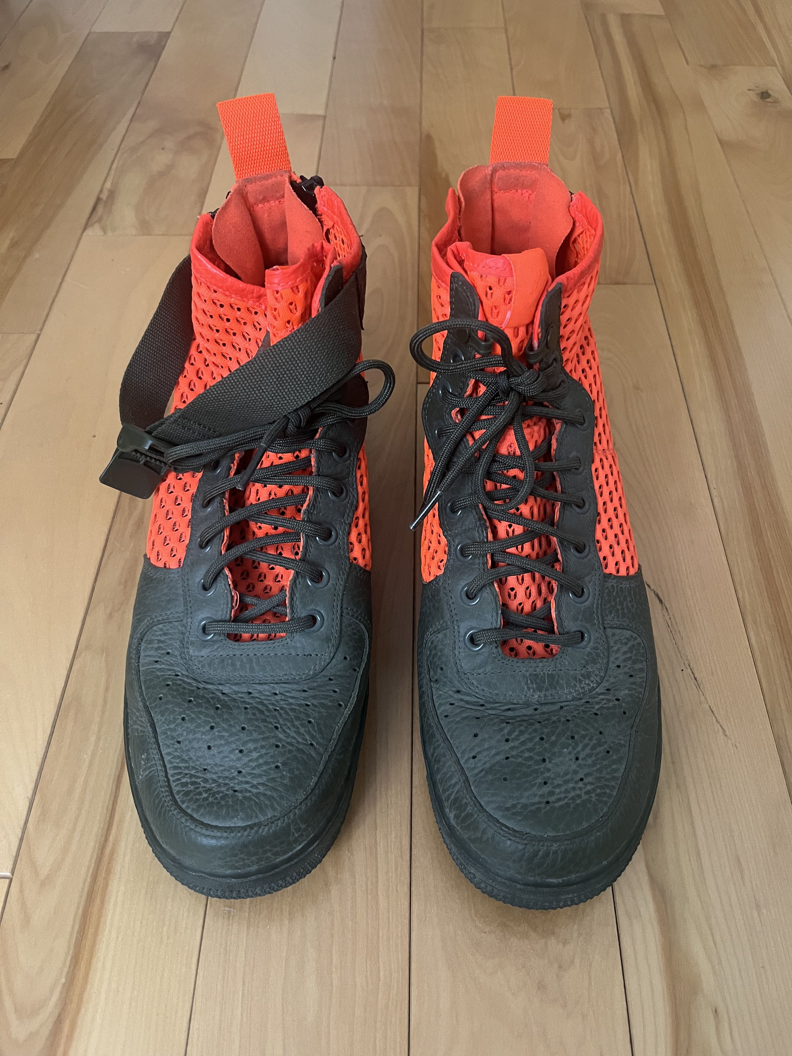 Nike SF Air Force 1 Mid Cargo Khaki Total Crimson Size US 10.5 / EU 43-44 - 5 Thumbnail