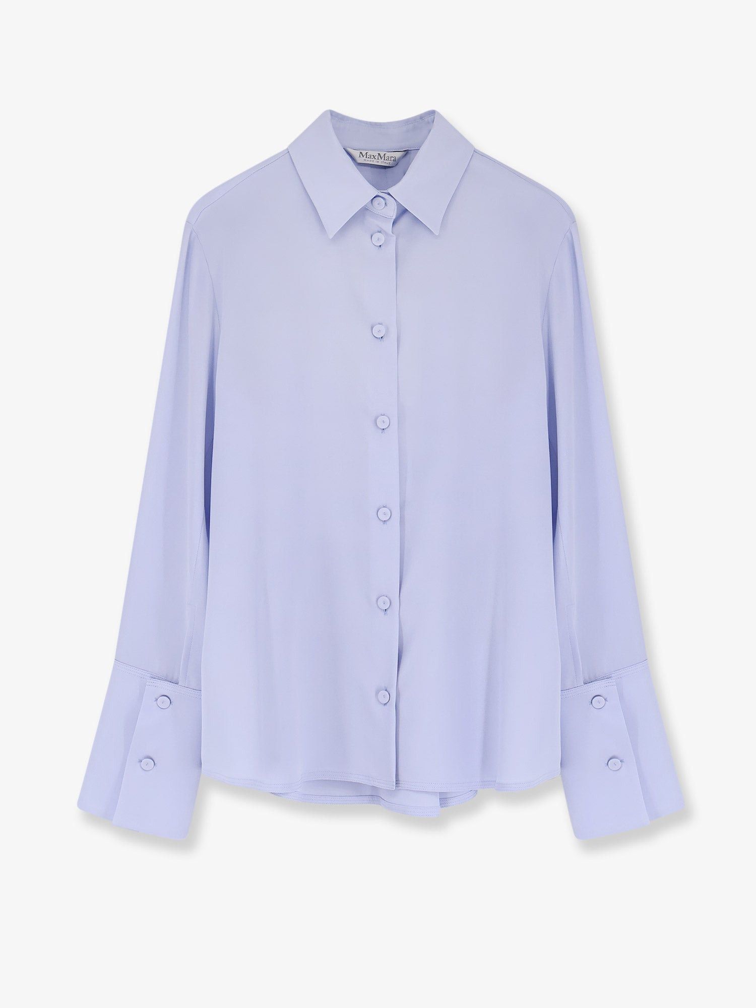 Max Mara Mxpvoliera Stretch Silk Shirt Size M / US 6-8 / IT 42-44 - 1 Thumbnail