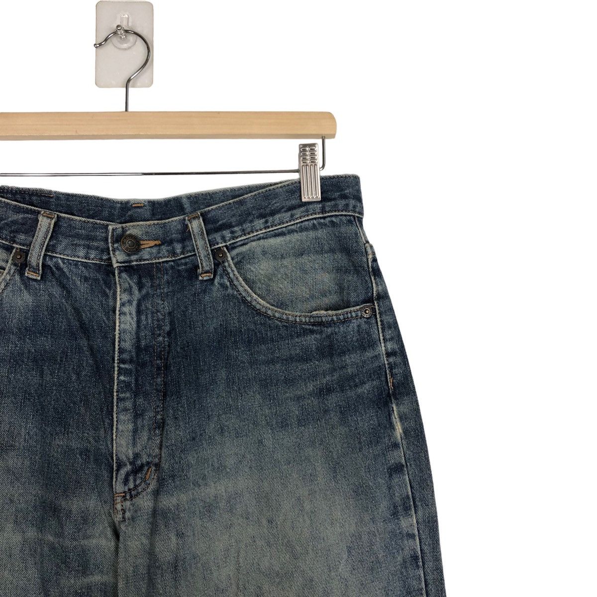 Japanese Brand 🔥90’s RARE DESIGN DISTRESSEDDENIM JEANS MAVERIC JAPAN Size US 30 / EU 46 - 6 Thumbnail
