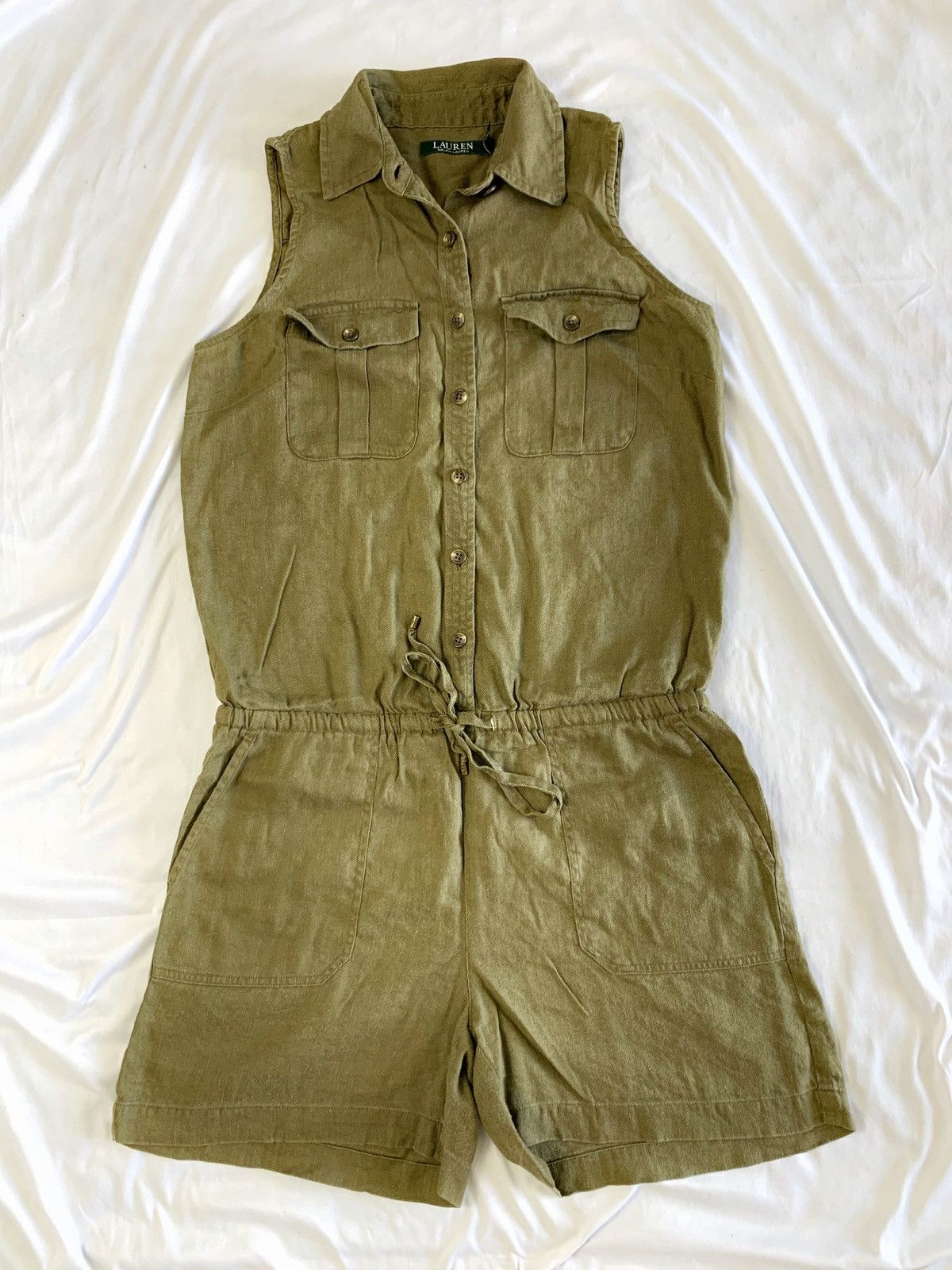 Ralph Lauren Dark green jumpsuit romper from ralph laurent Size 26" / US 2 / IT 38 - 4 Thumbnail