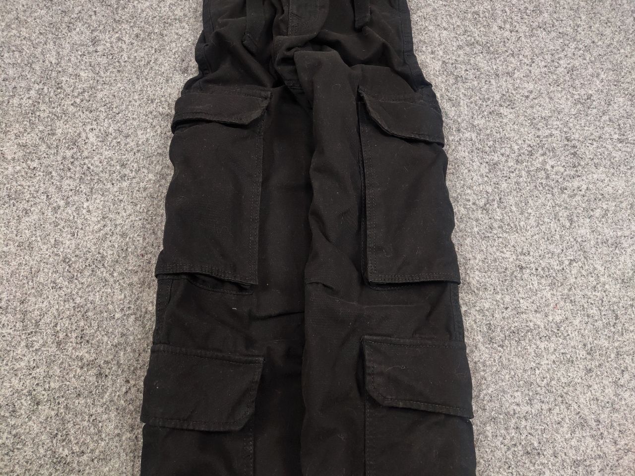Japanese Brand Vintage Japanese Black Baggy Cargo Trouser Pants Y2K Style Size US 30 / EU 46 - 5 Thumbnail