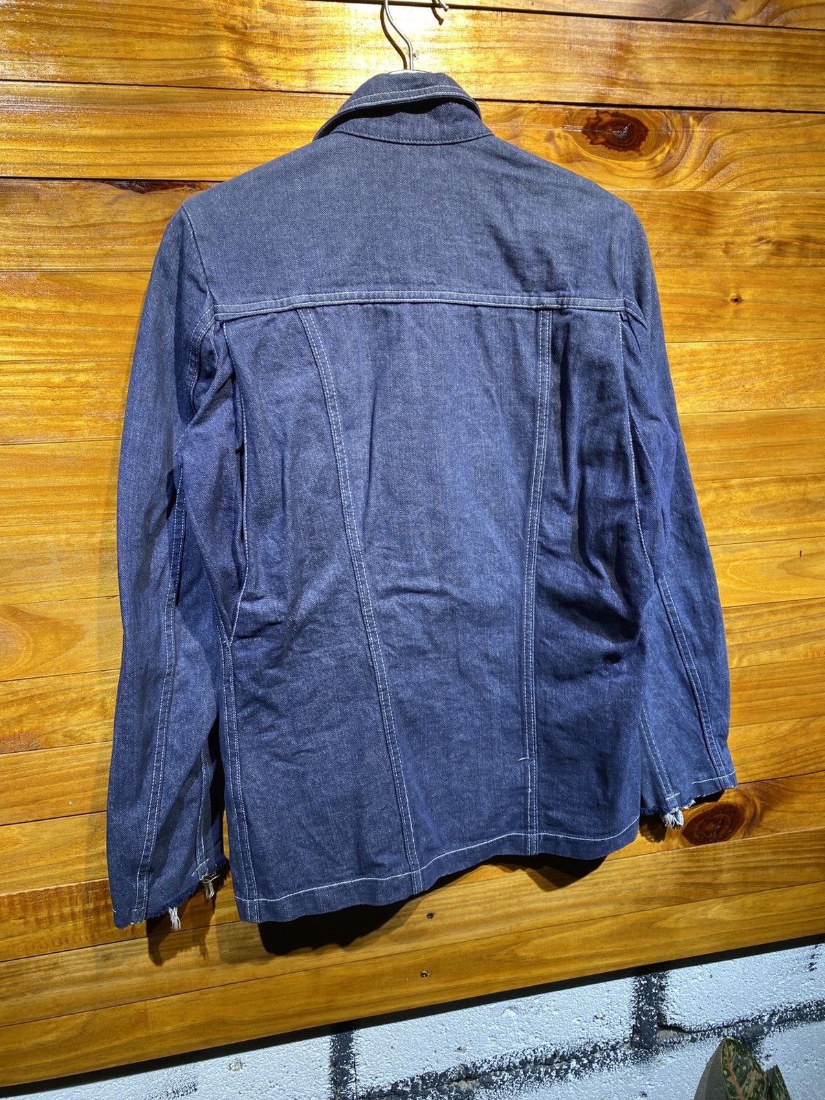 Vintage Vintage 1984 Cie Boussac French Workwear Jacket Indigo Blue Size US M / EU 48-50 / 2 - 14 Thumbnail
