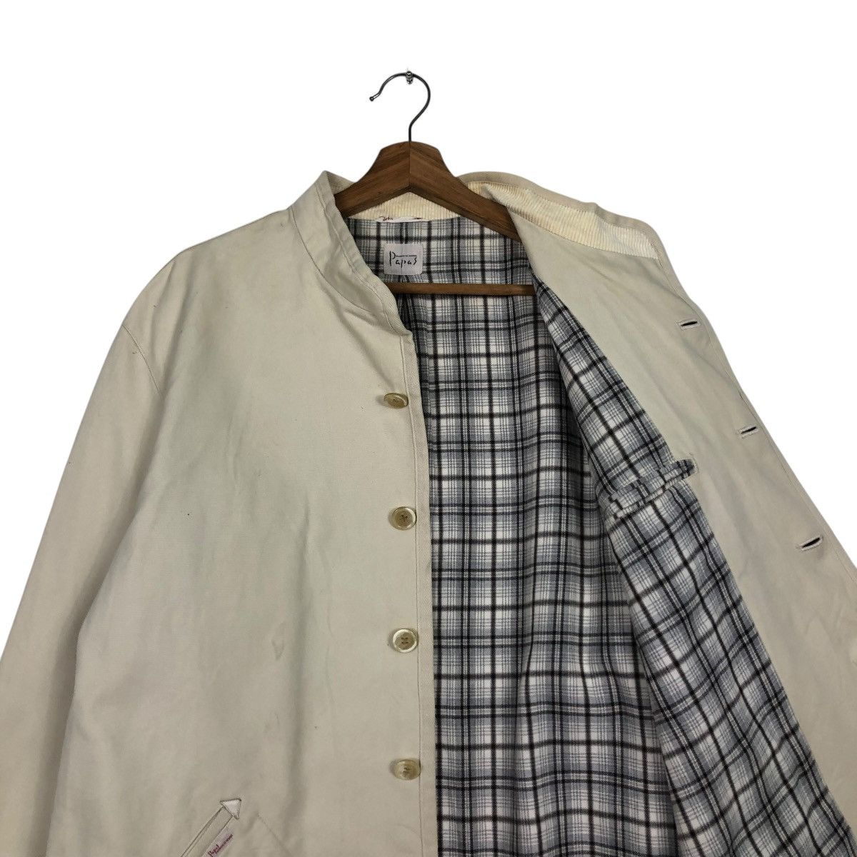 Japanese Brand VINTAGE CHORE WORK JACKET BLANKET TARTAN PAPAS ISSEY MIYAKE Size US M / EU 48-50 / 2 - 14 Thumbnail