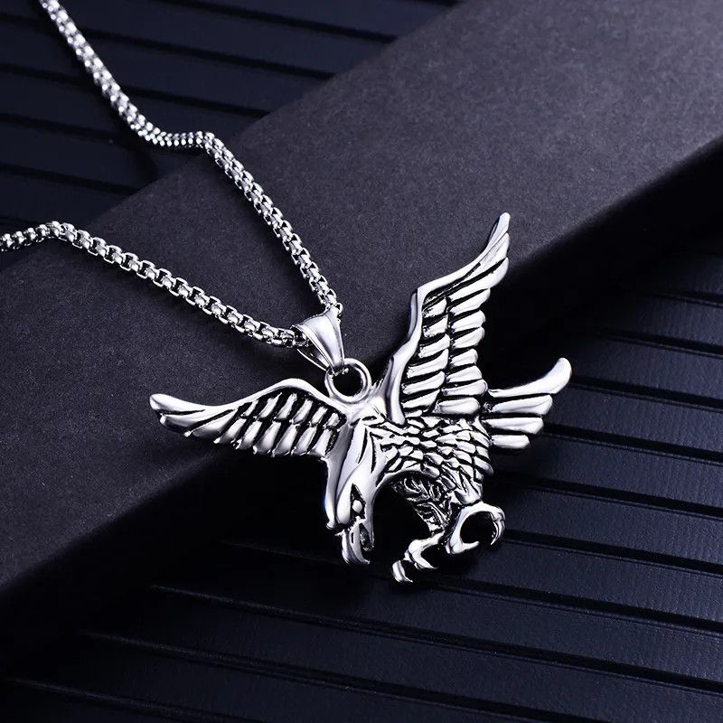 Jewelry Flying Eagle Pendant Necklace Size ONE SIZE - 3 Thumbnail
