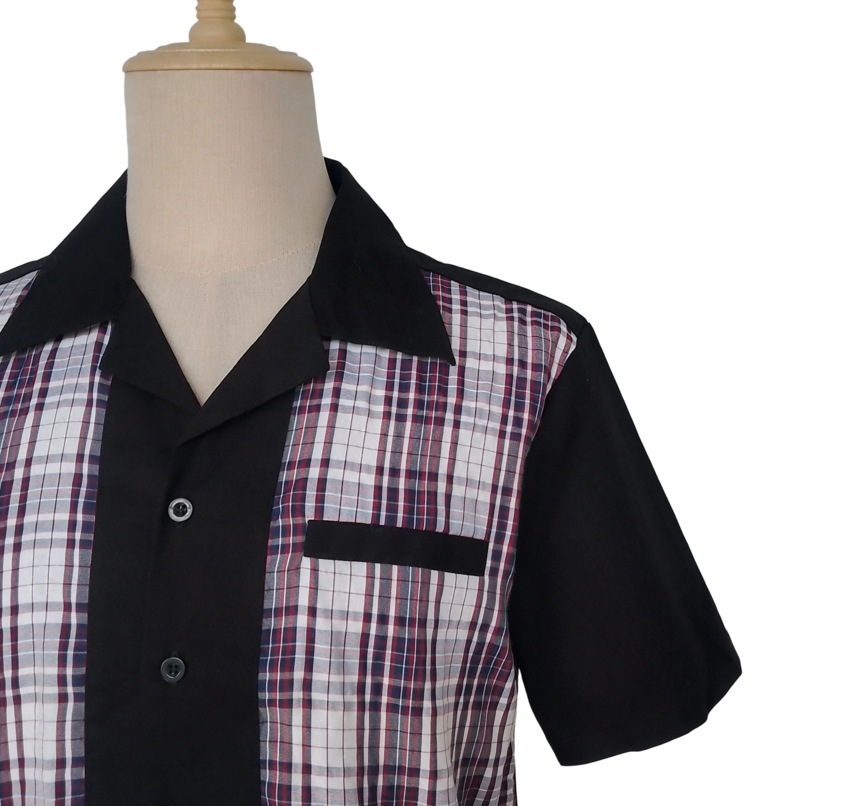 Other Men Workshirts Maroon Plaid Fake Pocket Size US M / EU 48-50 / 2 - 5 Thumbnail