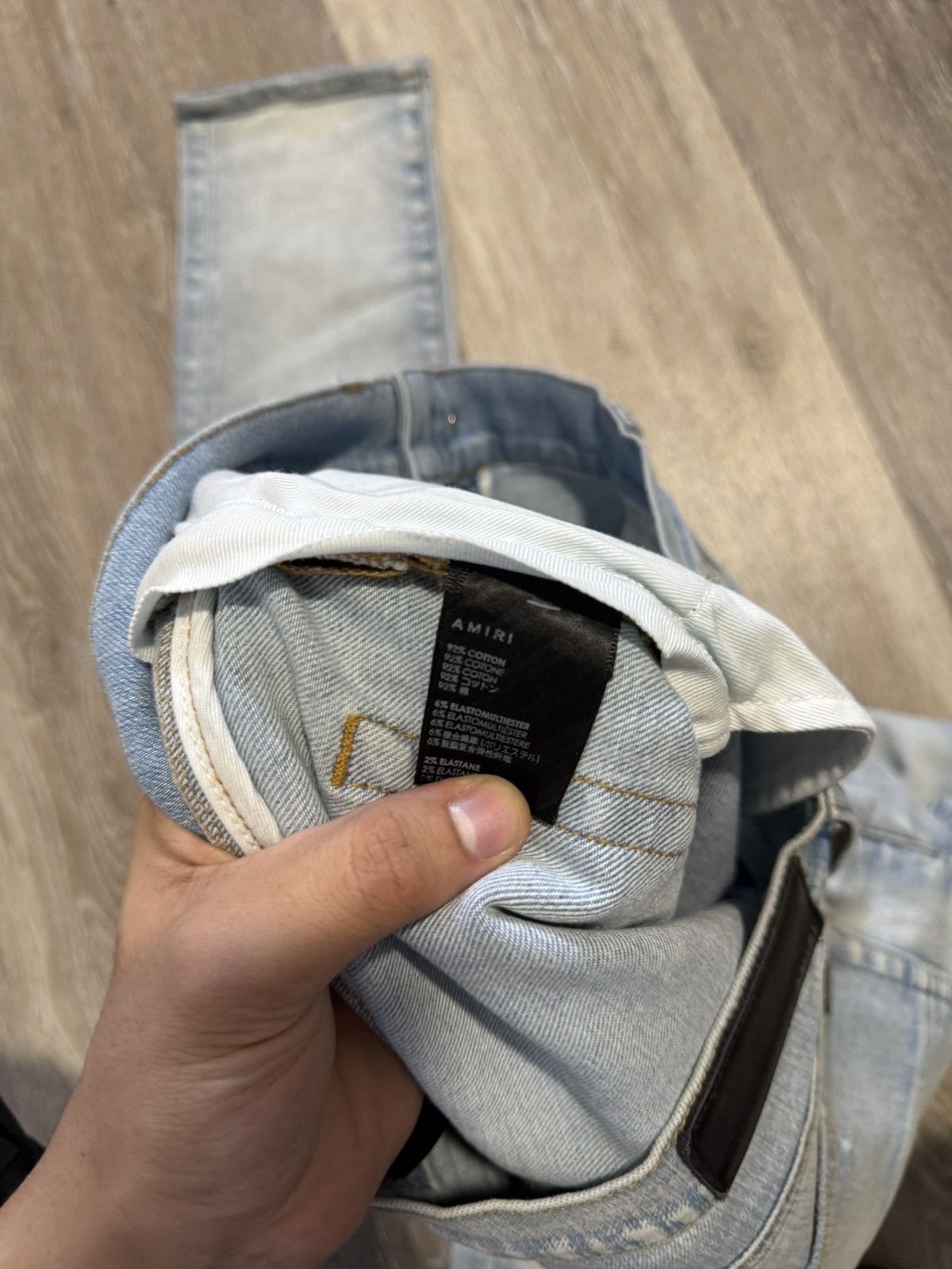 Amiri Light wash camo patch mx1 Size US 34 / EU 50 - 7 Thumbnail