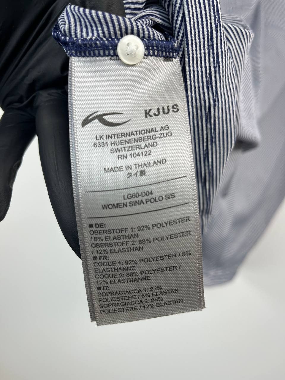 Other Kjus Women Sina Polo Shirt Golf Striped Blue White Size L Size US L / EU 52-54 / 3 - 4 Thumbnail