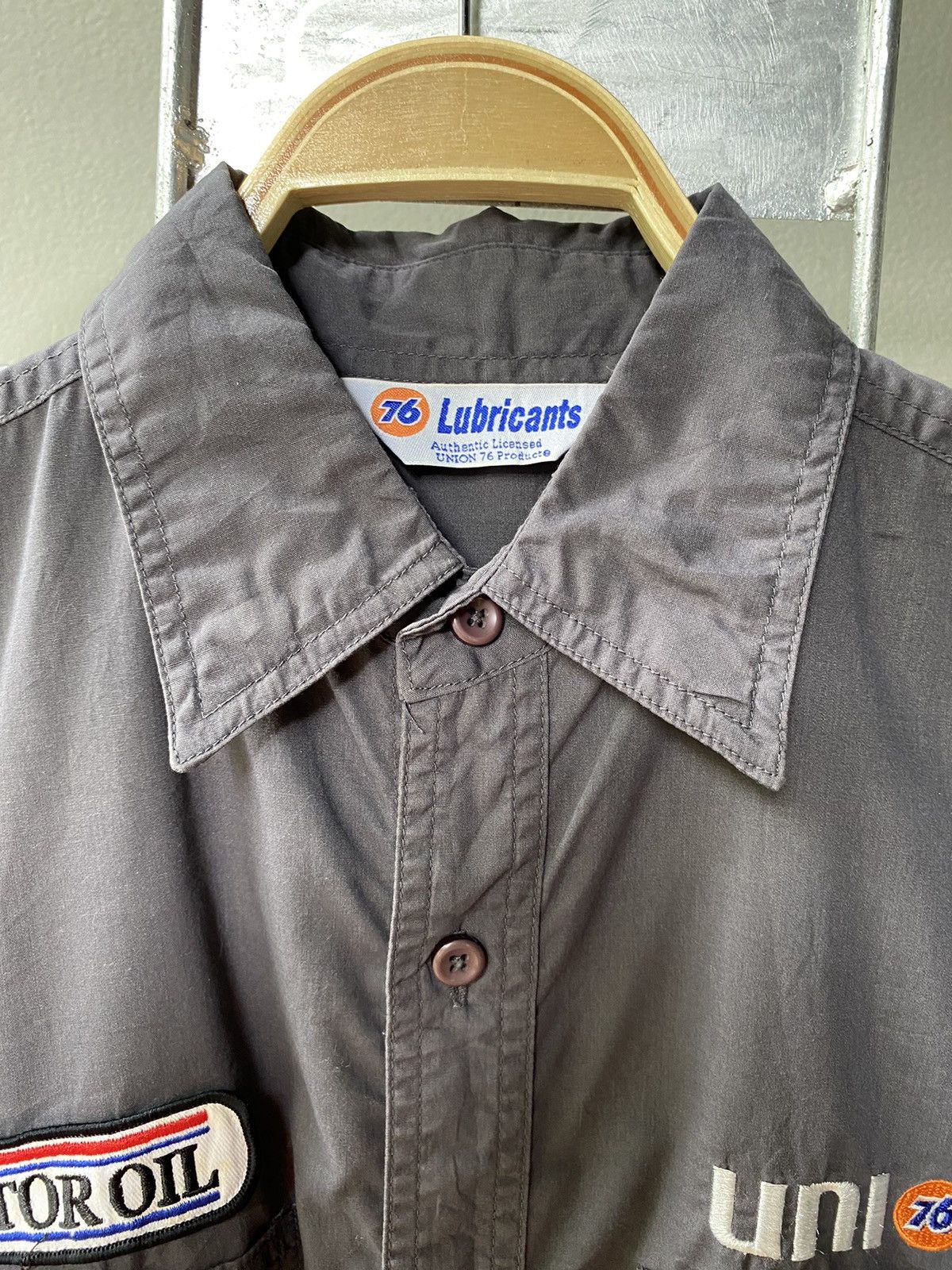 Vintage 76 Lubricants Grey Long-Sleeve Shirt Size US M / EU 48-50 / 2 - 8 Thumbnail