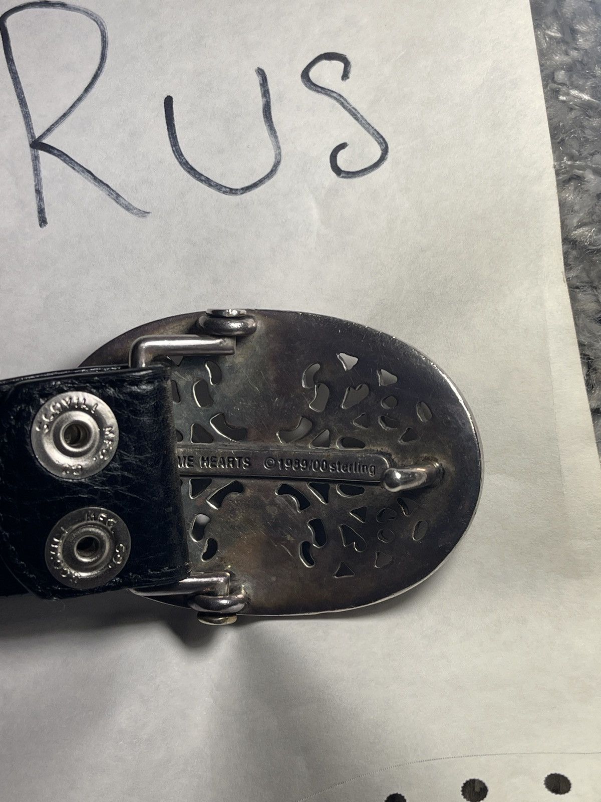 Chrome Hearts CHROME HEARTS OVAL BUCKLE AND BELT STRAP Size 34 - 4 Thumbnail
