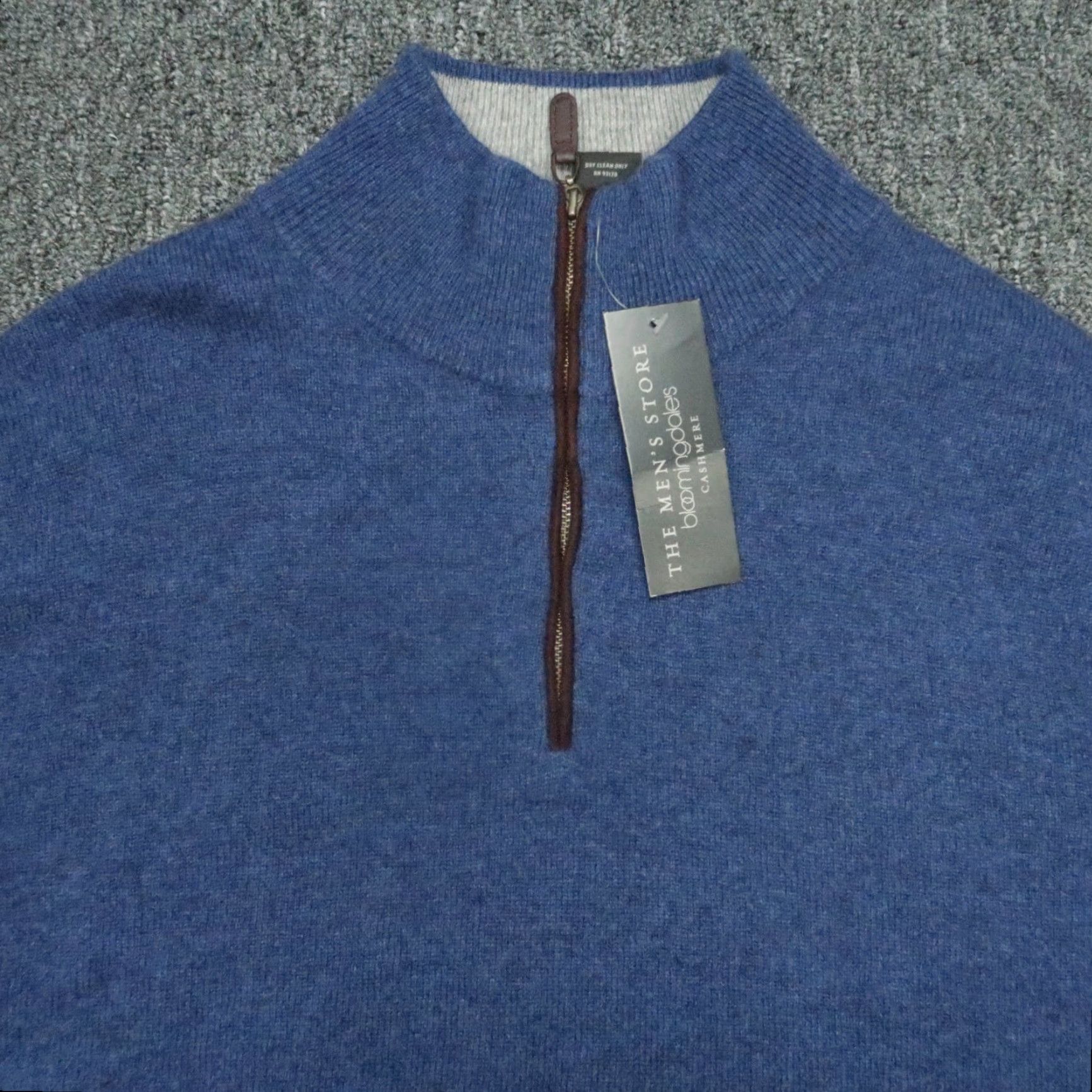 Bloomingdale's Bloomingdale's Bloomingdales Sweater Mens Small Blue Cashmere Mens Store Quarter Zip NWT Size S 1/4 Zip Size US S / EU 44-46 / 1 - 2 Thumbnail