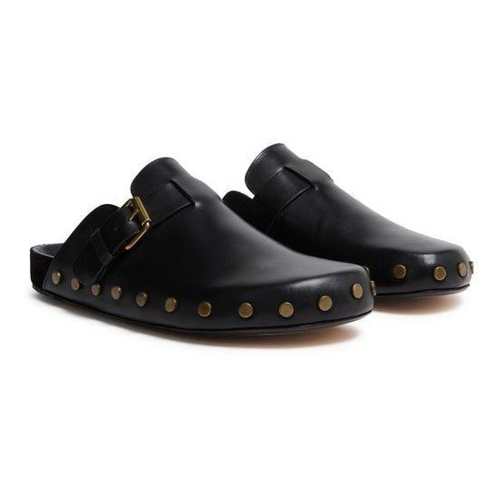 Isabel Marant ISABEL MARANT Mirvin Black Leather Clogs New & Authentic (W Size US 7 / IT 37 - 2 Thumbnail