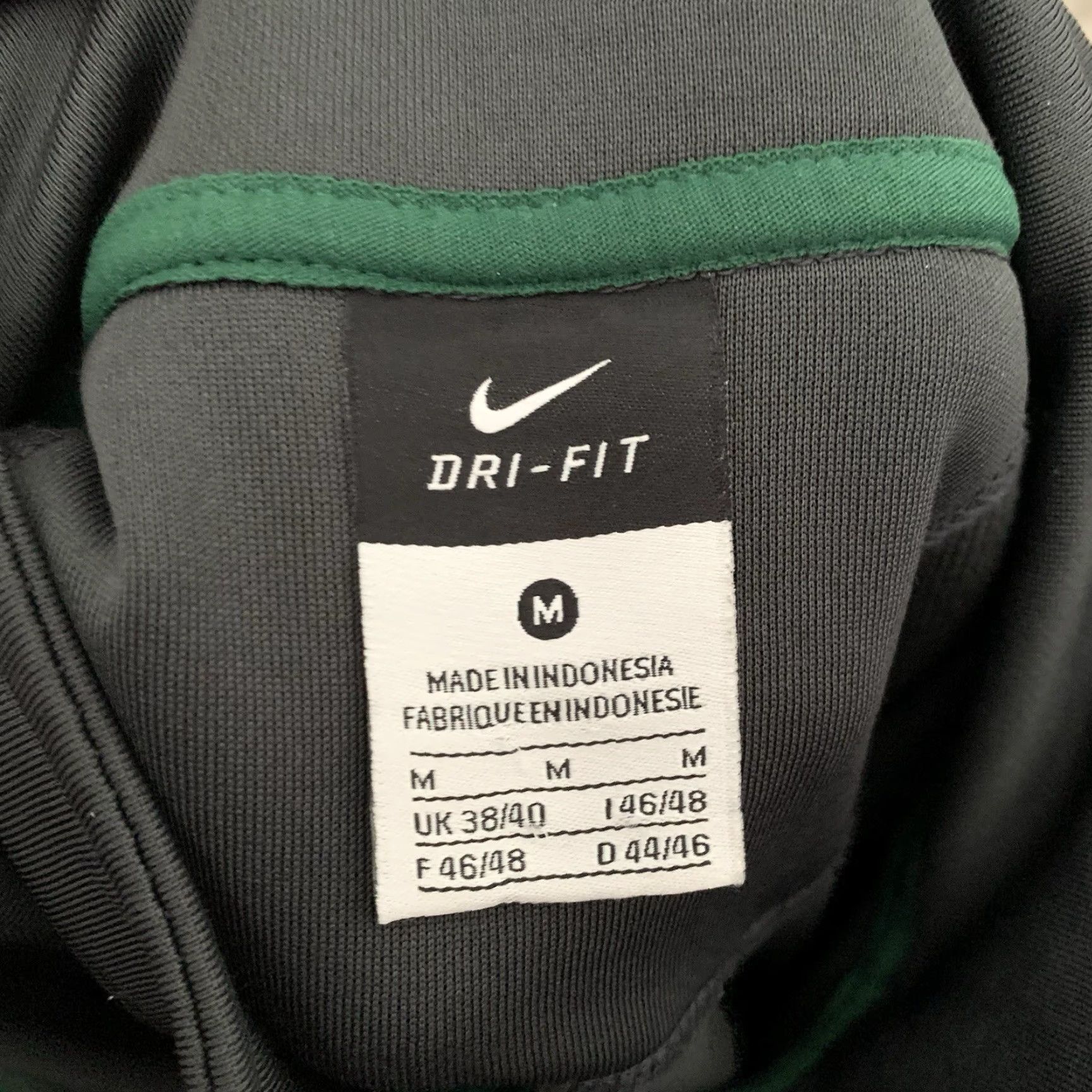 Nike NIKE Players Training Warm Up Jacket Mens M Gray Anthracite Colorblock Full Zip Pockets Breathable Track Jacket 380181-220 Size US M / EU 48-50 / 2 - 2 Thumbnail