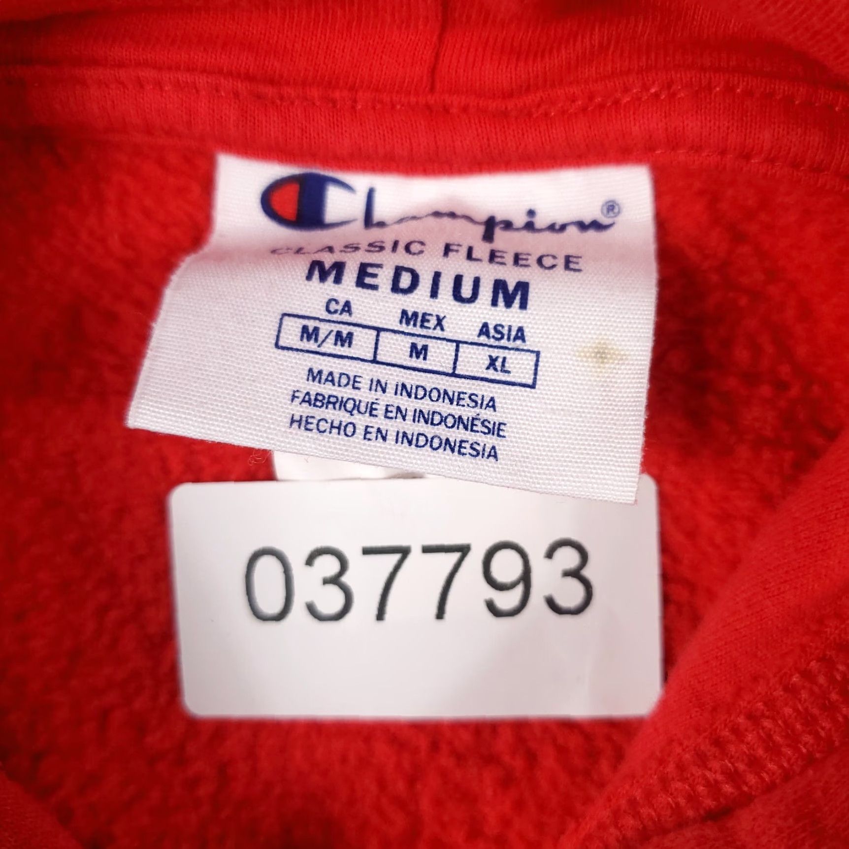 Champion Champion Hoodie Men's Medium Red Pullover Casual Sweatshirt with Logo Size US M / EU 48-50 / 2 - 8 Thumbnail
