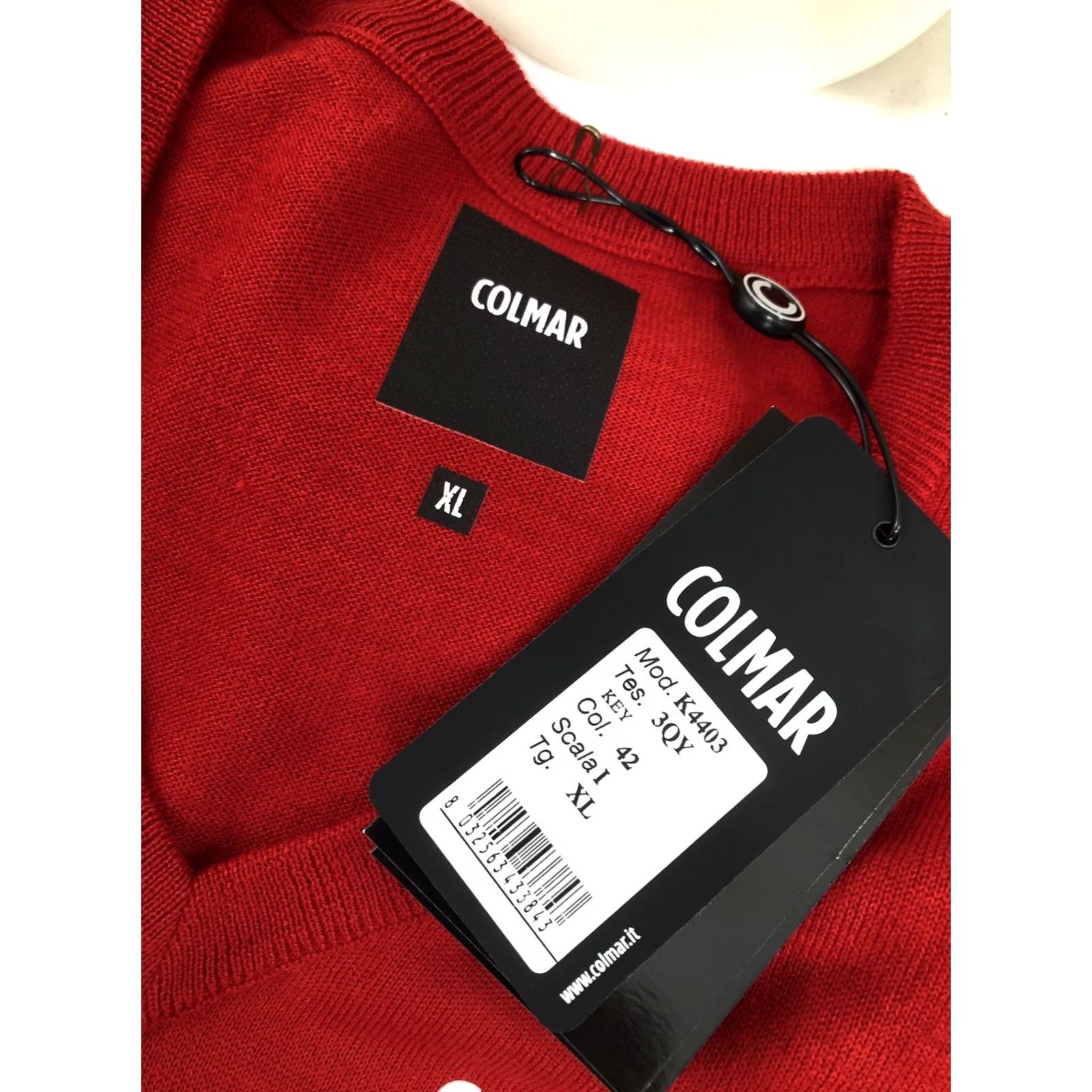 Colmar COLMAR WOOL BLEND NEW w TAGS Mens XL Sweater Vest Red Pullover Wool 23" Pit to Pit 29" Length A8 Size US XL / EU 56 / 4 - 5 Thumbnail