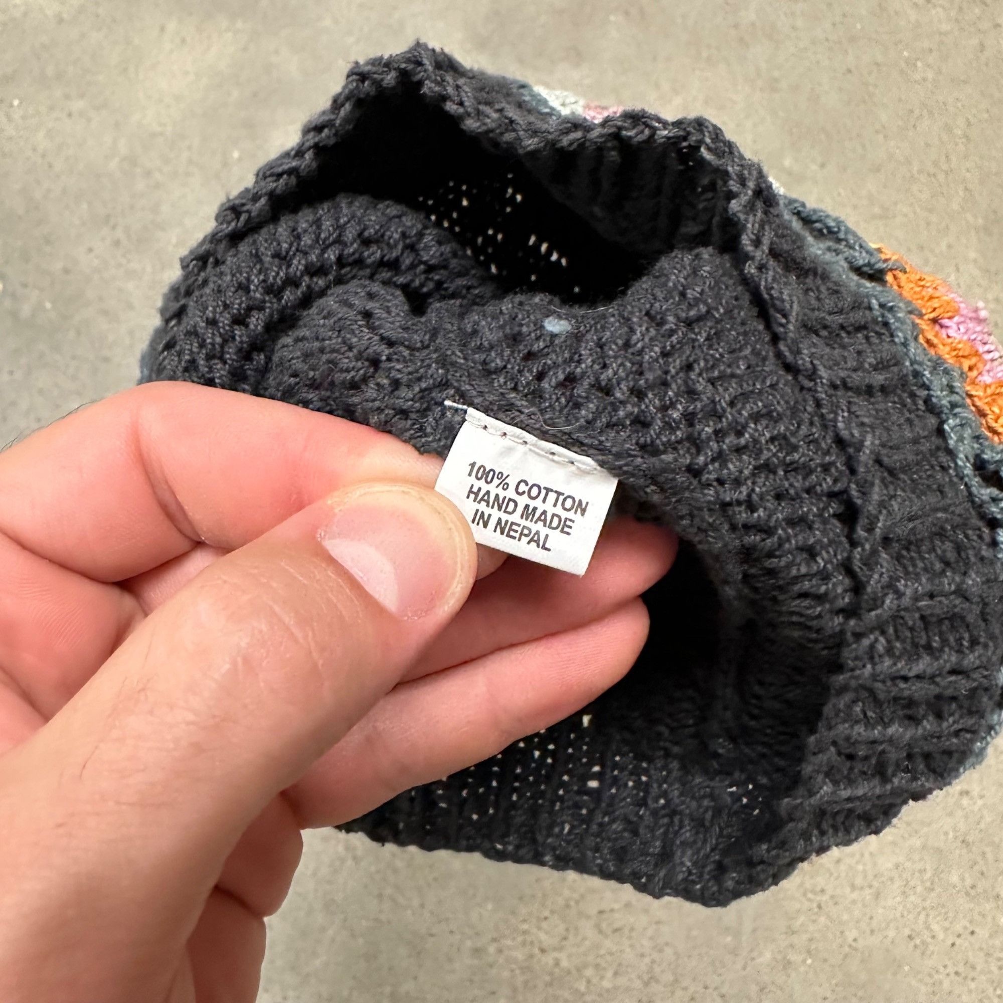 Vintage Vintage Unique Embroidery Beanie Hat Size ONE SIZE - 3 Thumbnail