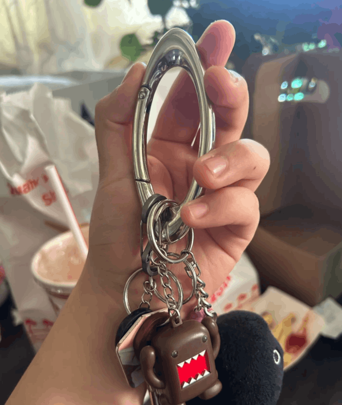 Vintage Y2k Silver Keychain Essential Icon Carabiner Size ONE SIZE - 3 Thumbnail